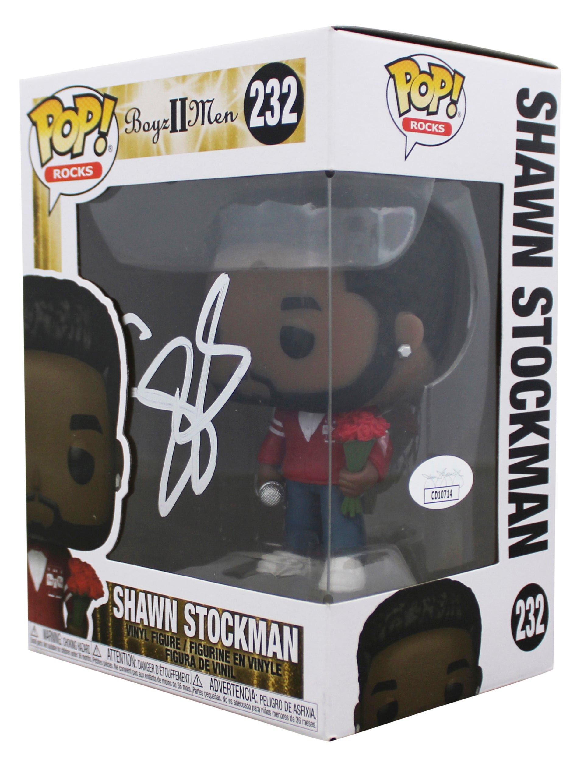 Shawn Stockman Boyz II Men Signed #232 Funko Pop Vinyl Figure JSA #CD10714