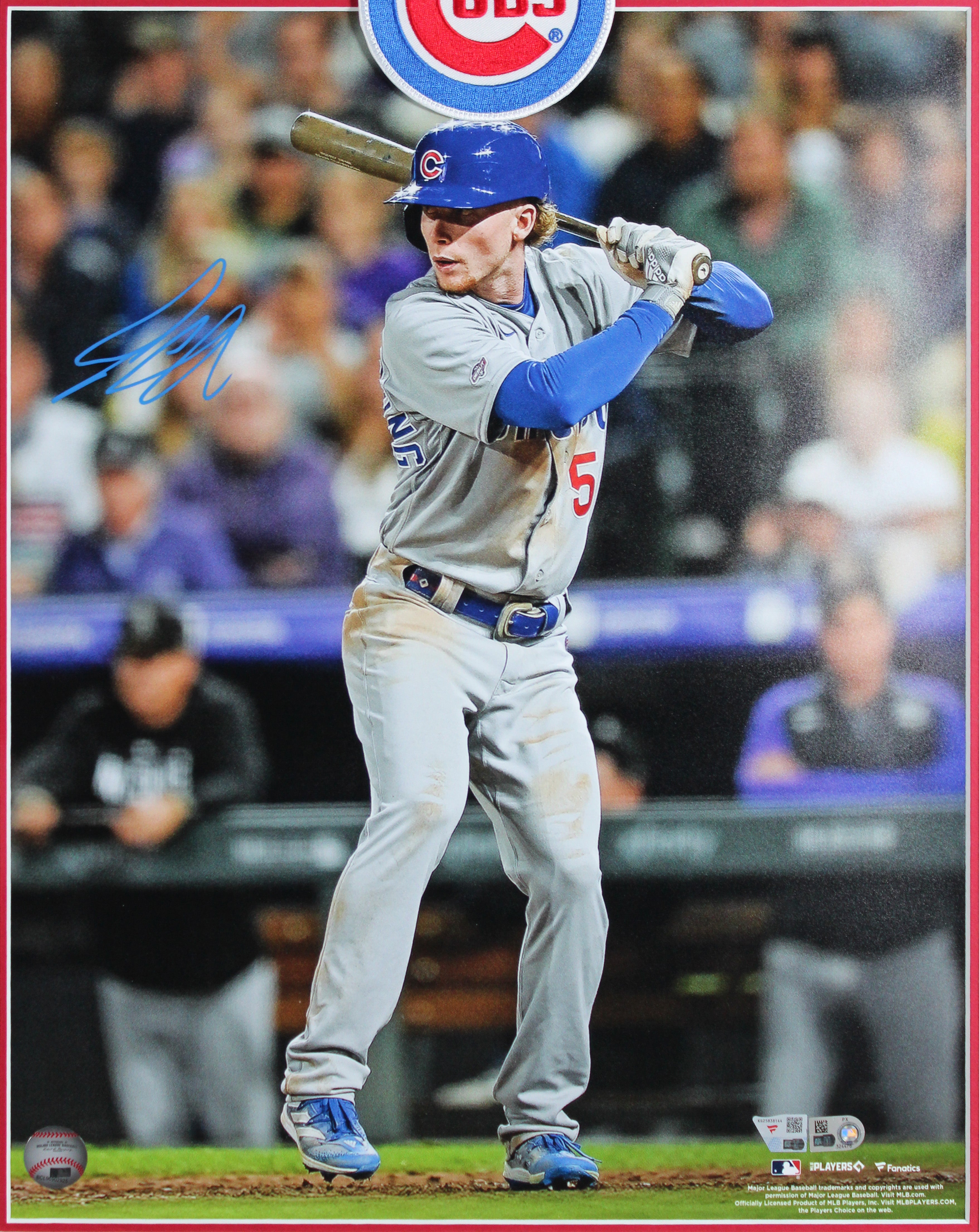 Cubs Pete Crow-Armstrong Signed 16x20 Framed Vertical Batting Photo Fanatics