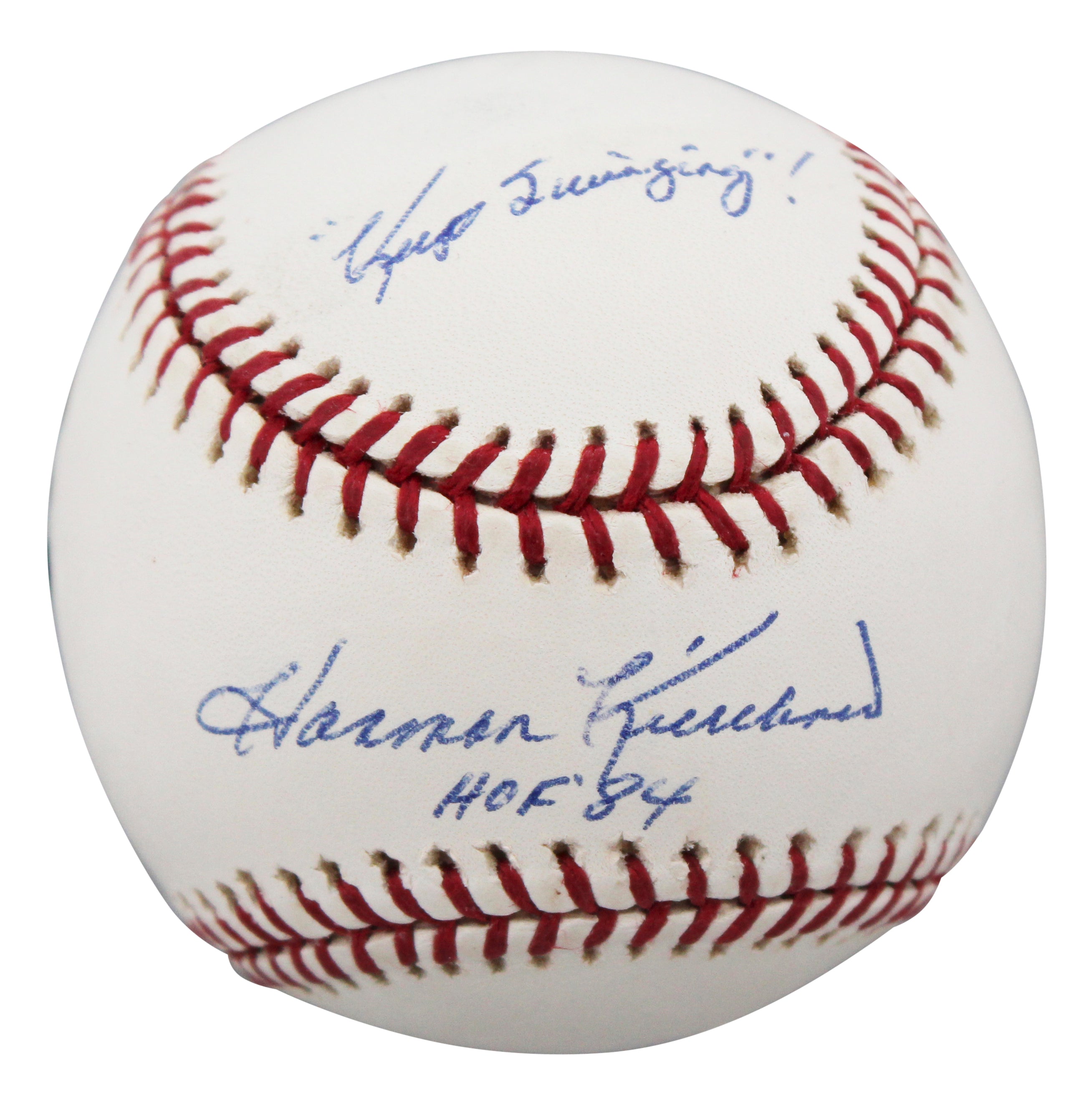 Twins Harmon Killebrew "HOF 84, Keep Swinging!" Signed OML Baseball BAS #BU64229