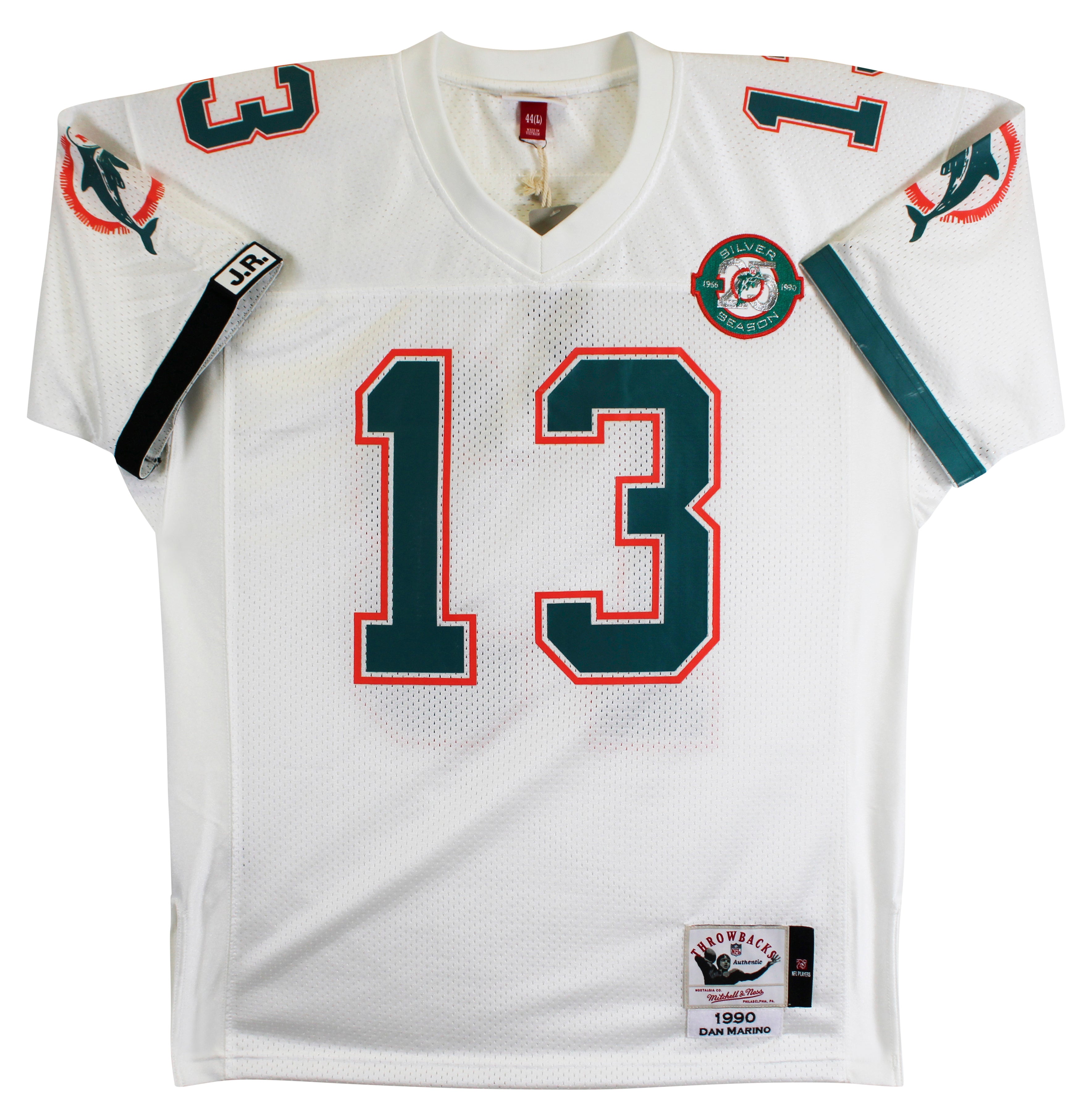 Dolphins Dan Marino Signed White 1990 TB M&N Authentic Jersey BAS #BY031302