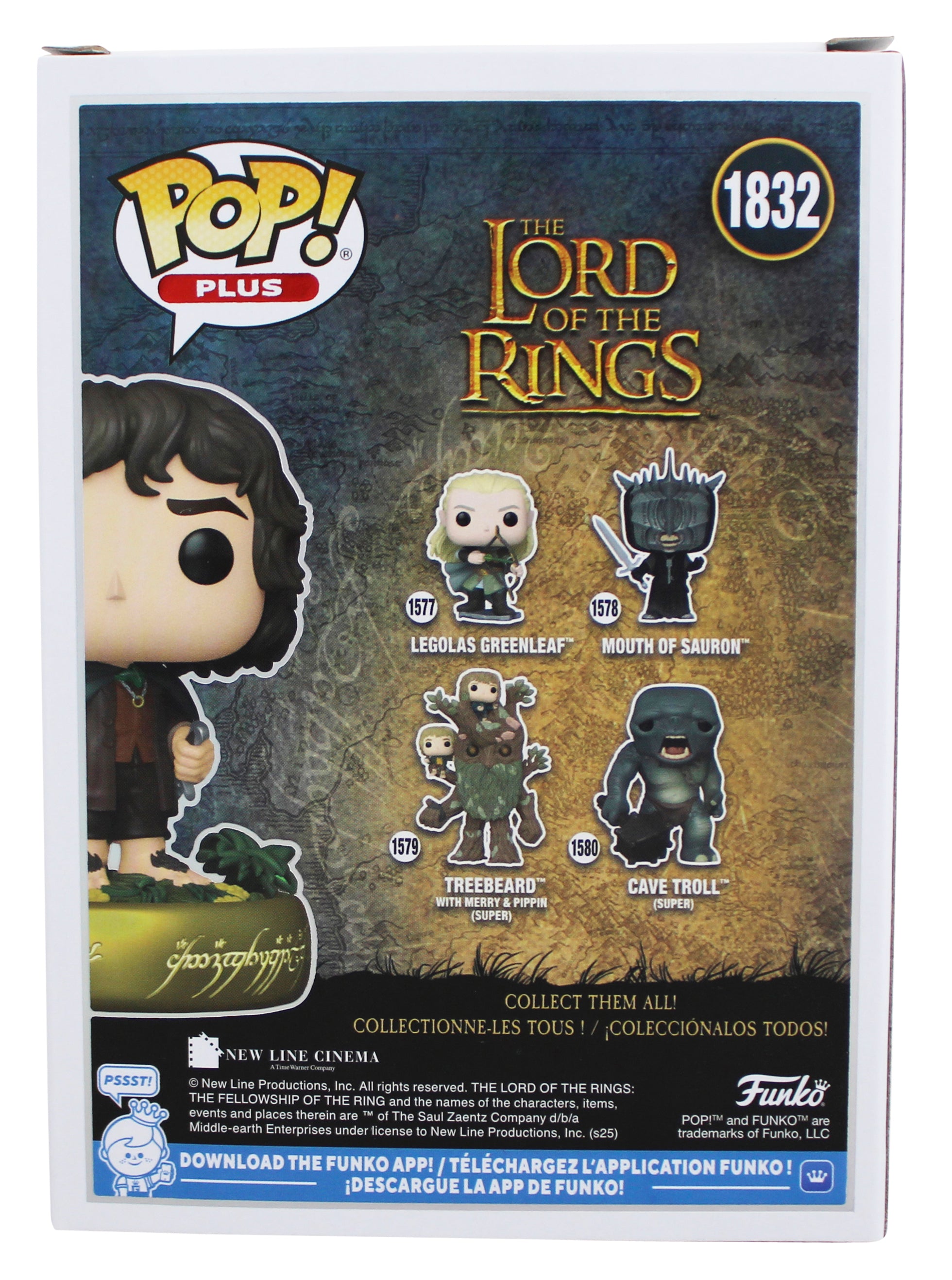 Elijah Wood LOTR "Frodo" Signed #1832 Funko Pop Figure w/ Yellow Sig BAS