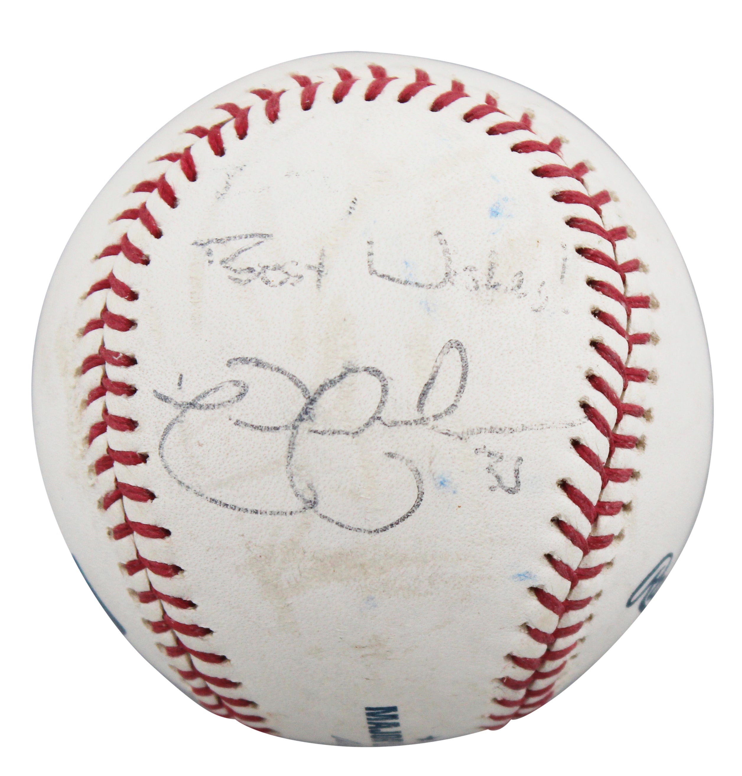 Yankees Nick Swisher "Best Wishes" Authentic Signed OML Baseball BAS #BU64213