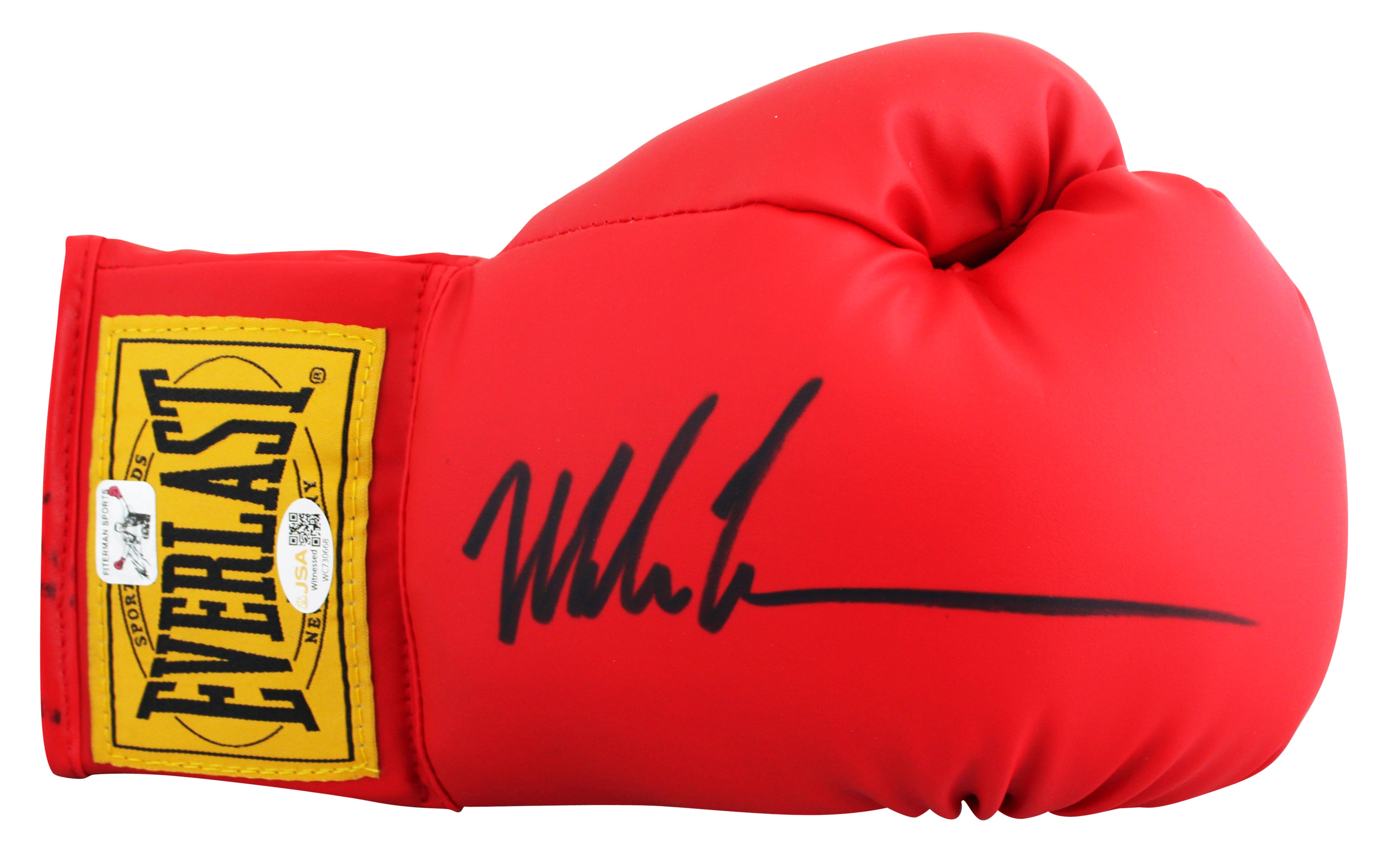 Mike Tyson Signed Right Hand Red Everlast Boxing Glove W/ Case JSA Witness