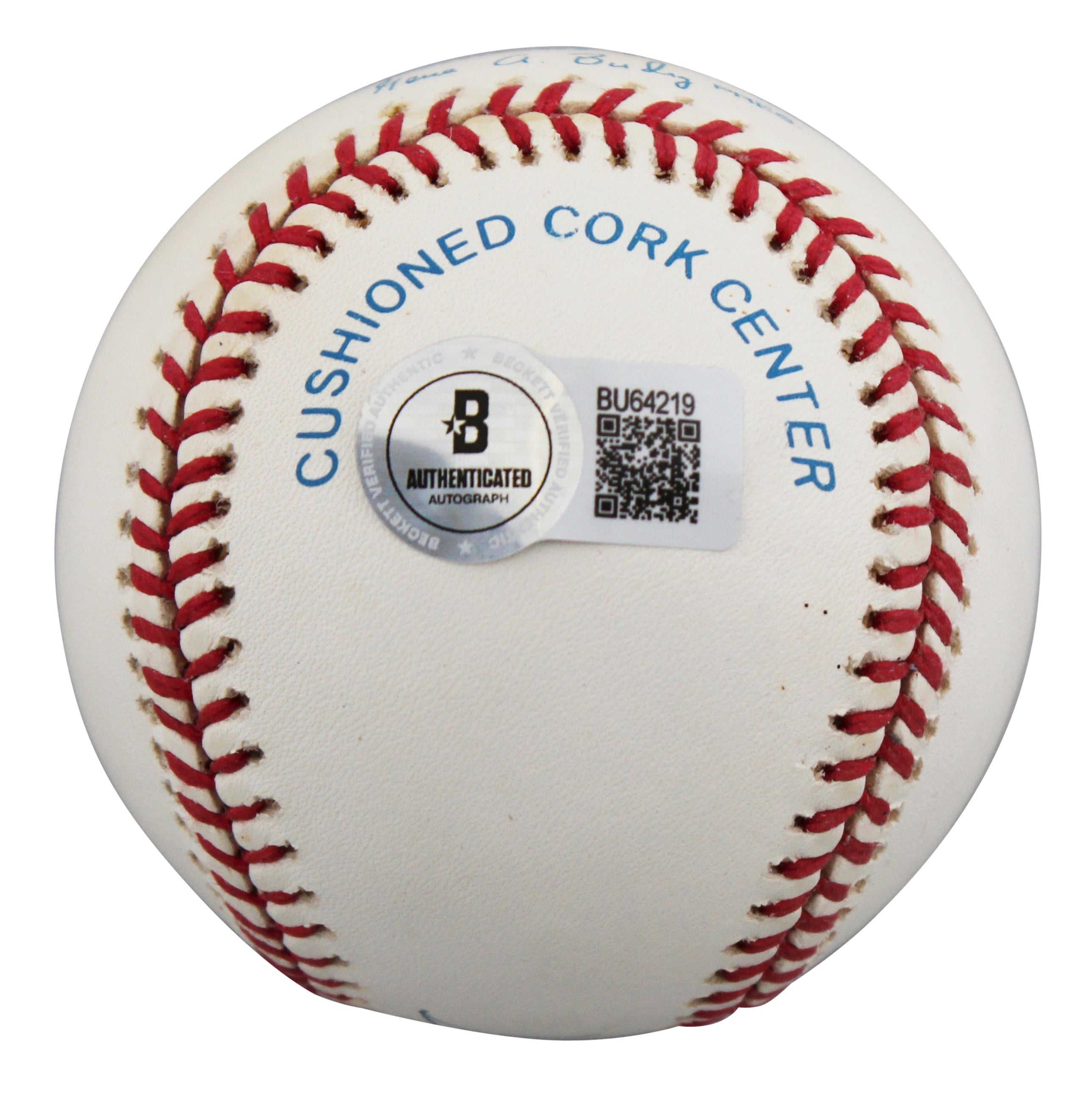 Indians Kenny Lofton Authentic Signed Gene Budig OAL Baseball BAS #BU64219