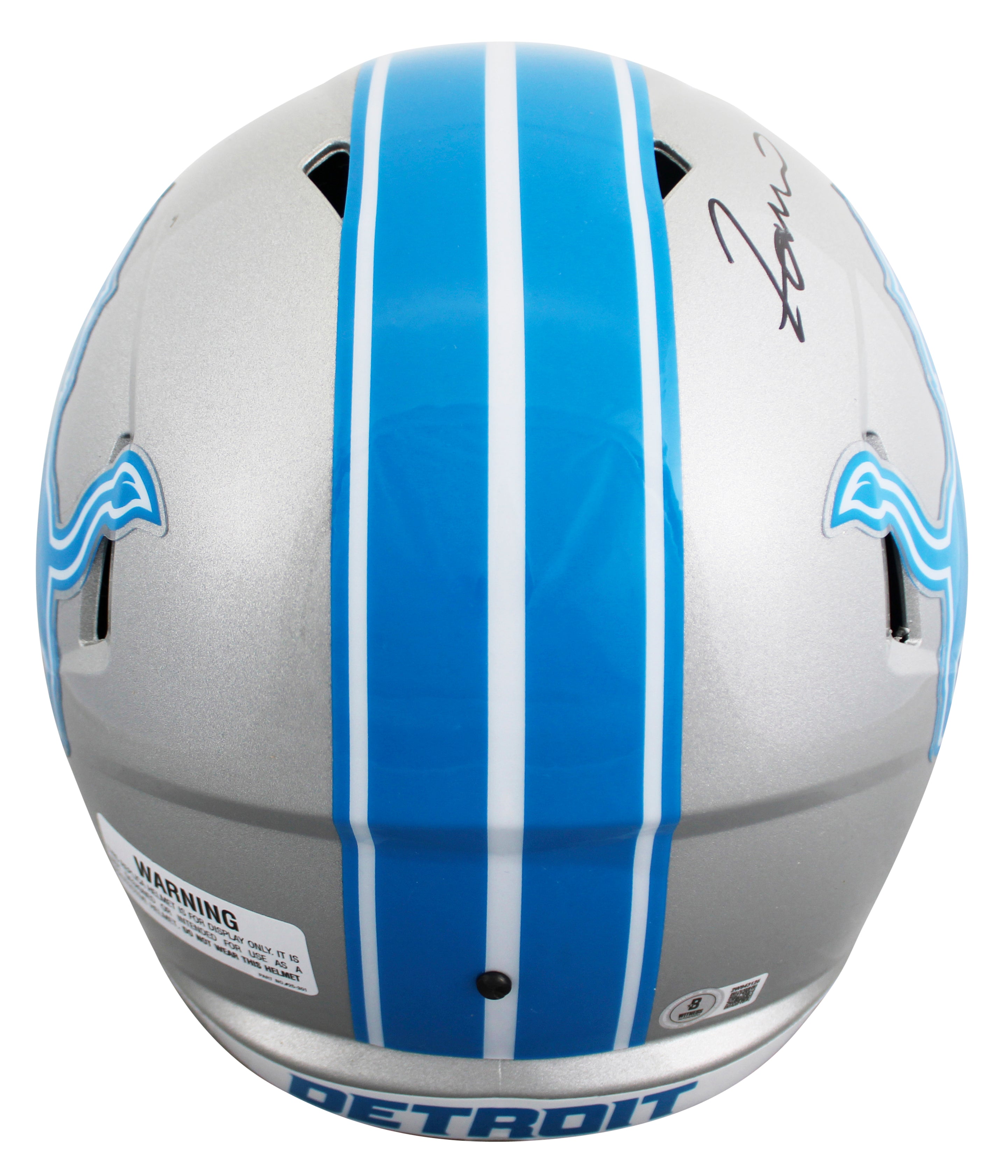 Lions Jameson Williams Signed 2024 Full Size Speed Rep Helmet BAS Wit #2W943125