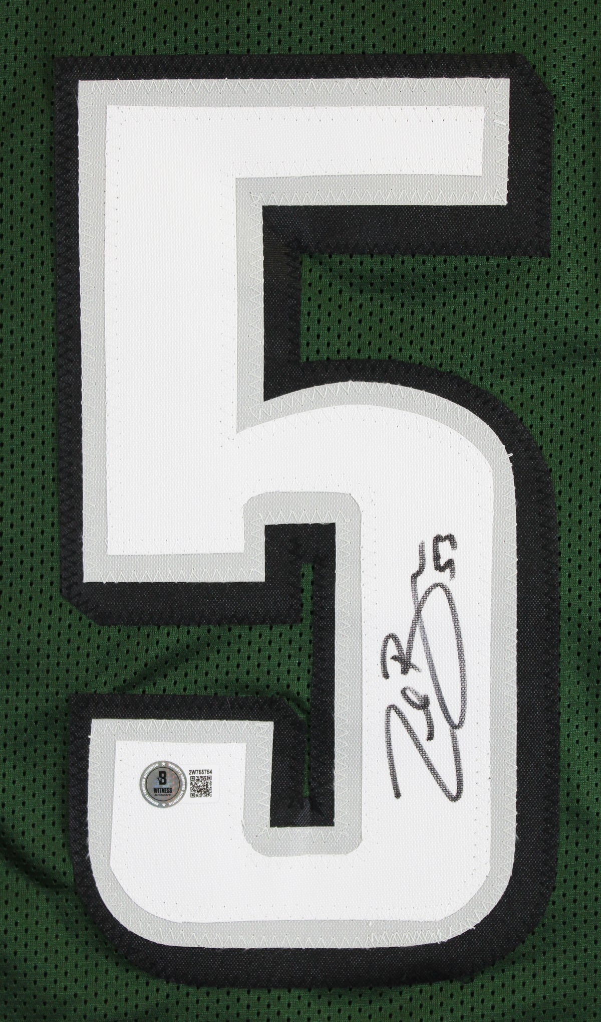 Zack Baun Authentic Signed Green Pro Style Jersey Autographed BAS Witnessed 2