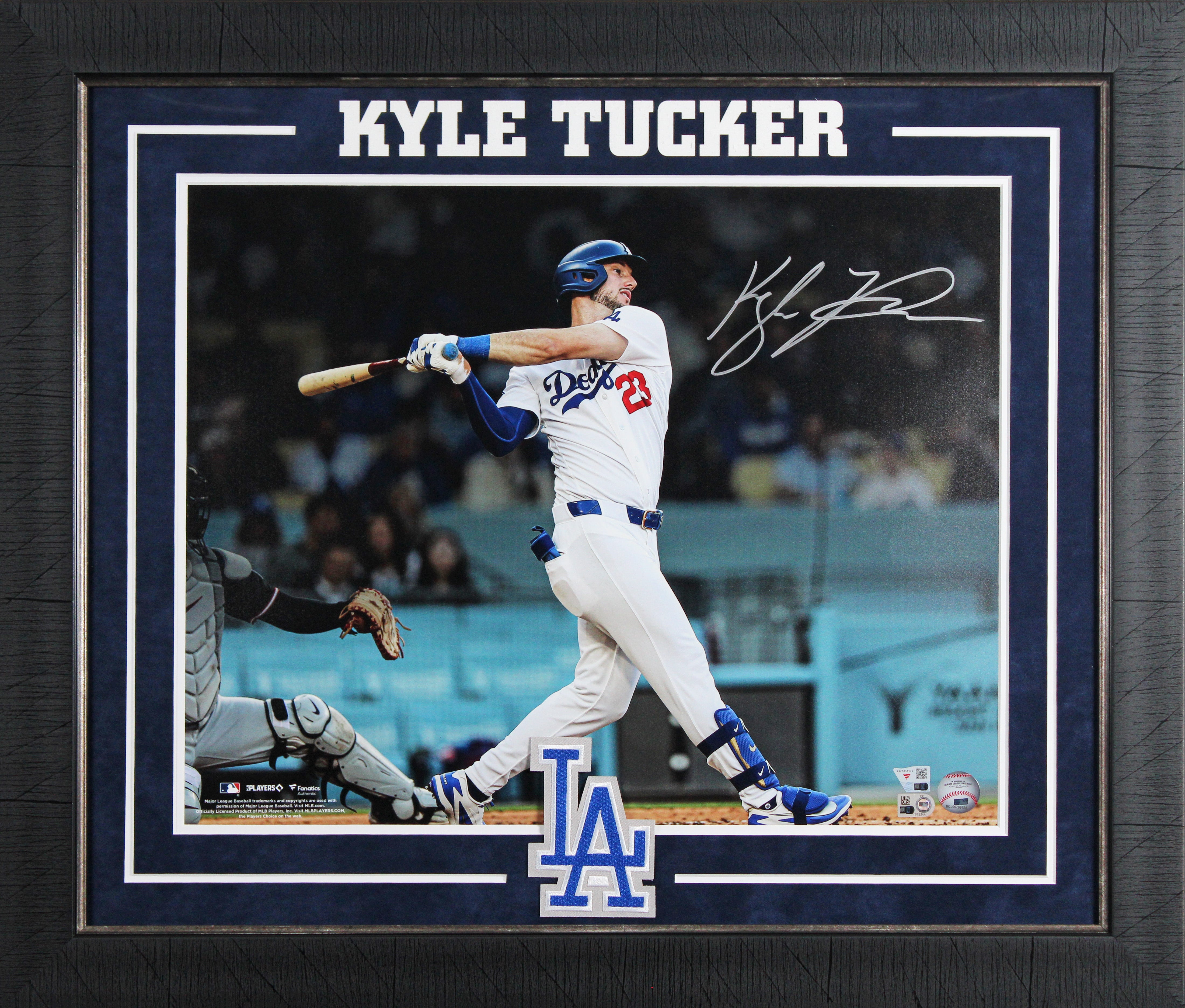 Dodgers Kyle Tucker Authentic Signed 16x20 Framed Horizontal Photo Fanatics