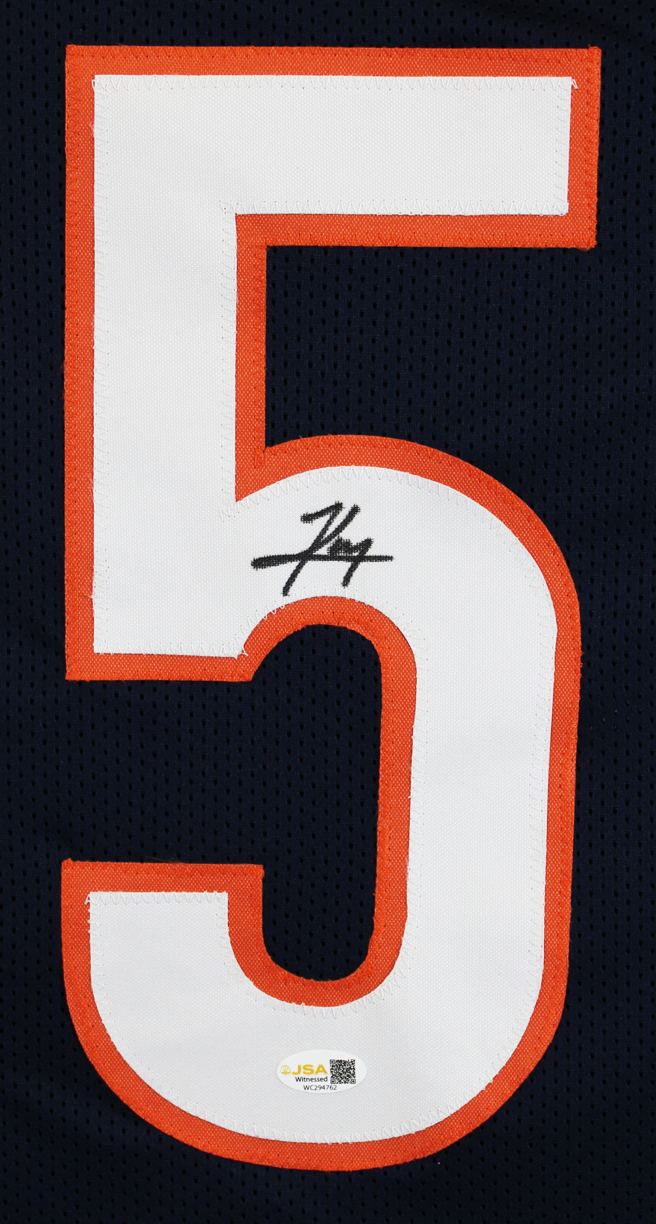 Kyle Monangai Authentic Signed Navy Blue Pro Style Framed Jersey JSA Witness 2