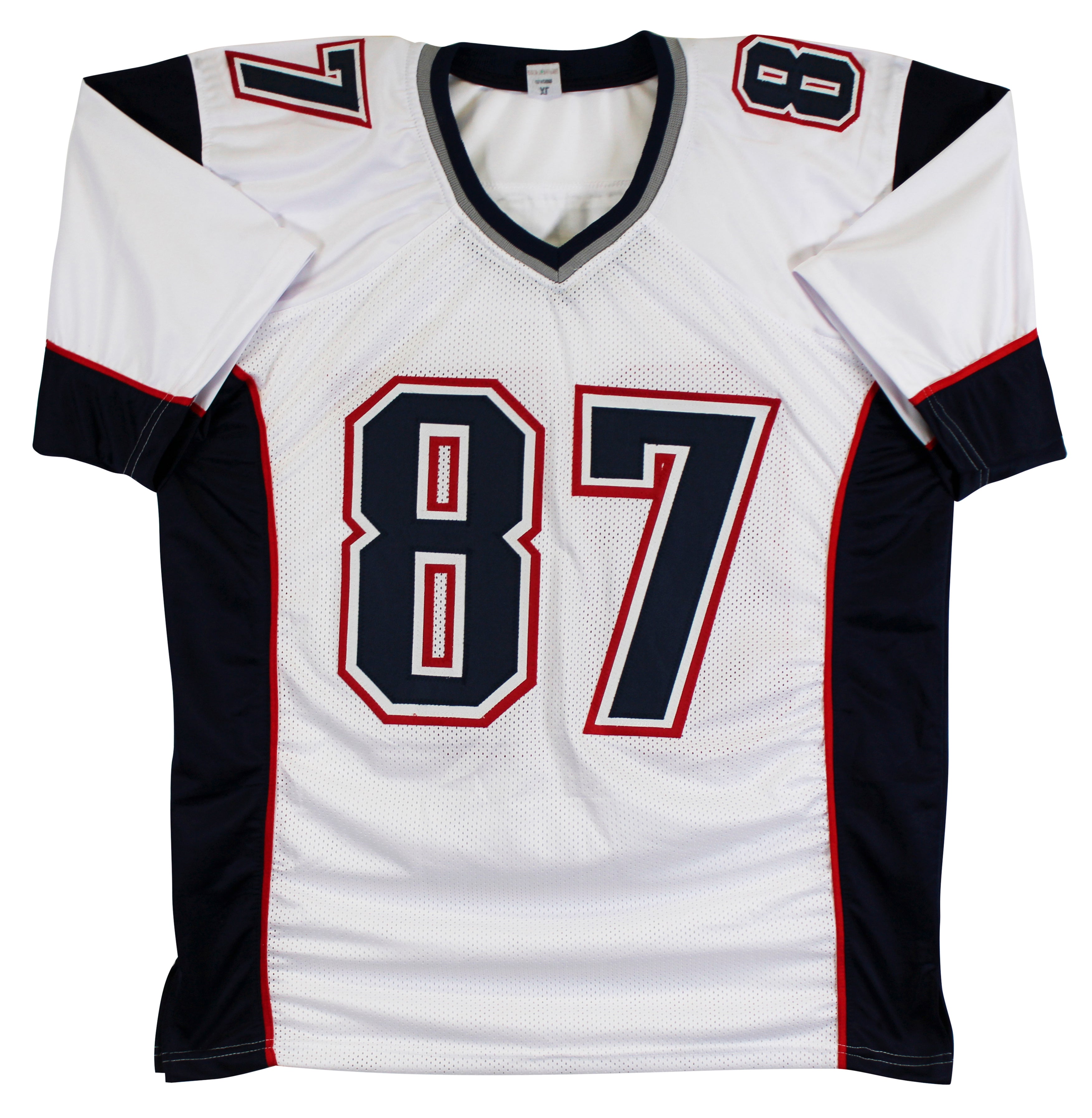 Rob Gronkowski Authentic Signed White Pro Style Jersey Autographed BAS Witnessed