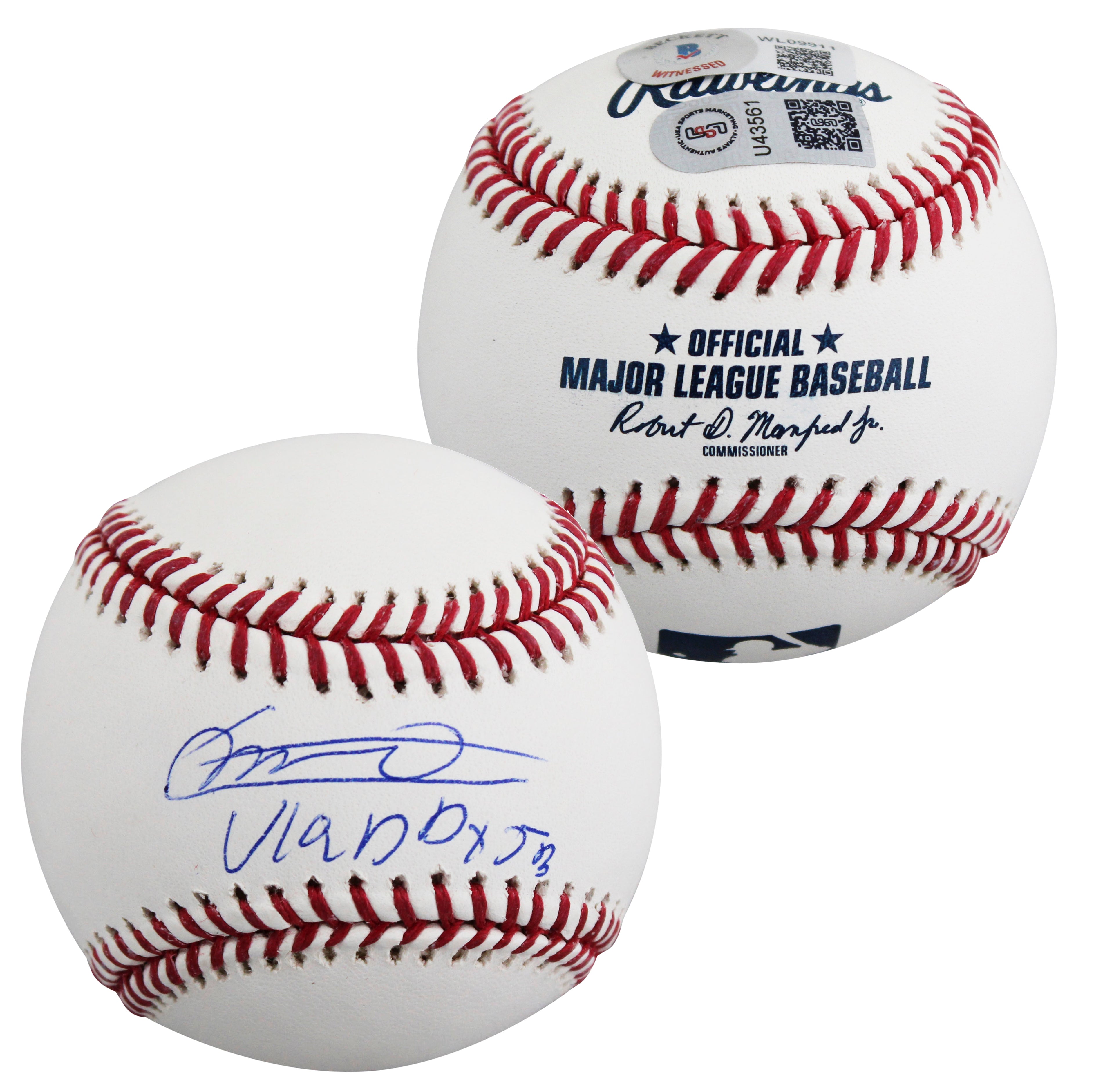 Blue Jays Vladimir Guerrero Jr. "Vladdy Jr." Signed OML Baseball BAS Witnessed