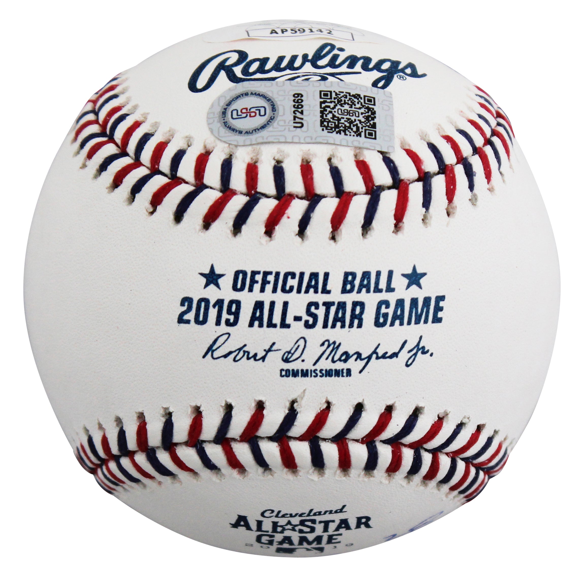 Rockies Nolan Arenado Authentic Signed 2019 All-Star Game Logo OML Baseball JSA