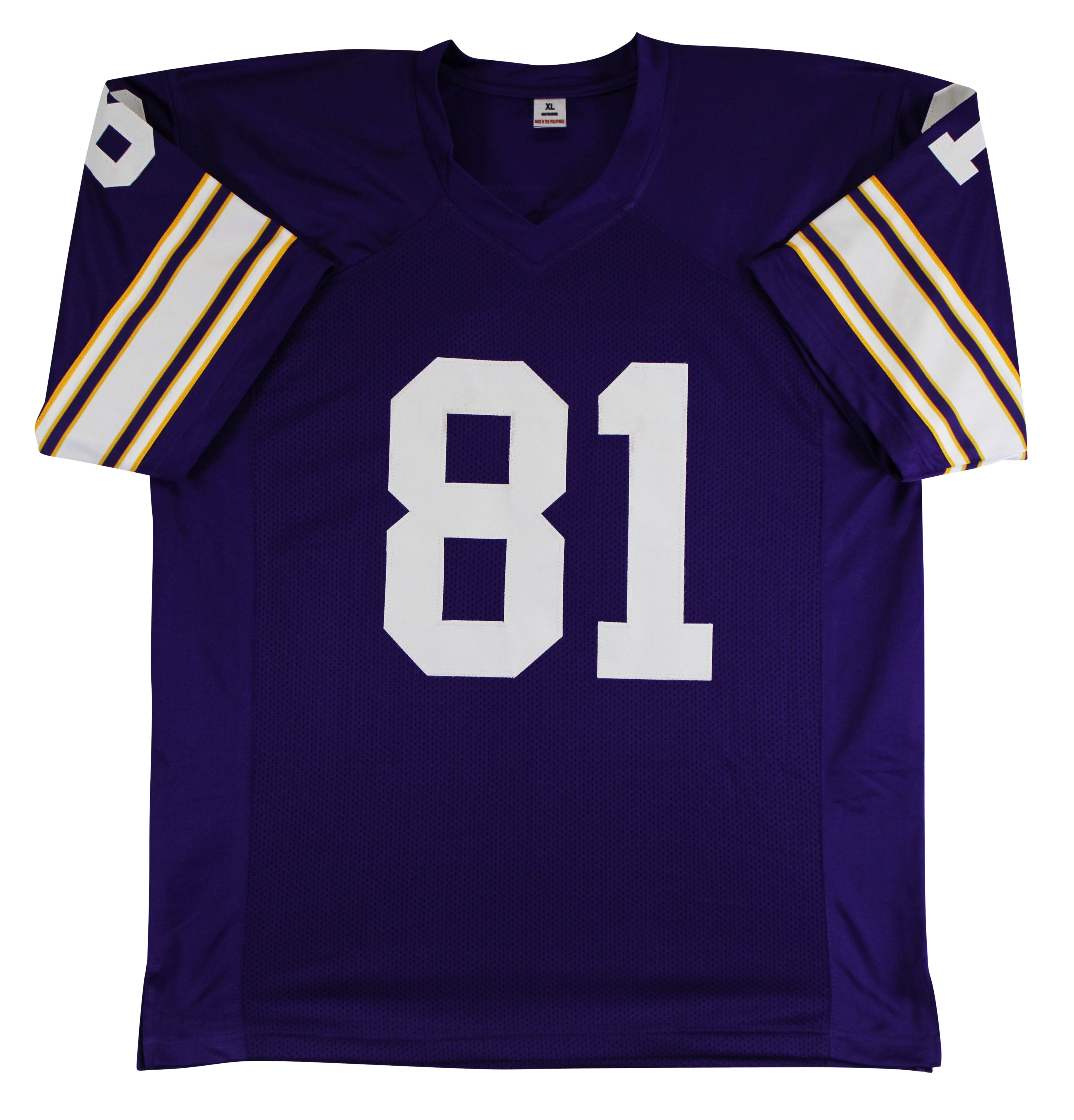 Carl Eller "HOF 2004" Authentic Signed Purple Pro Style Jersey BAS Witnessed