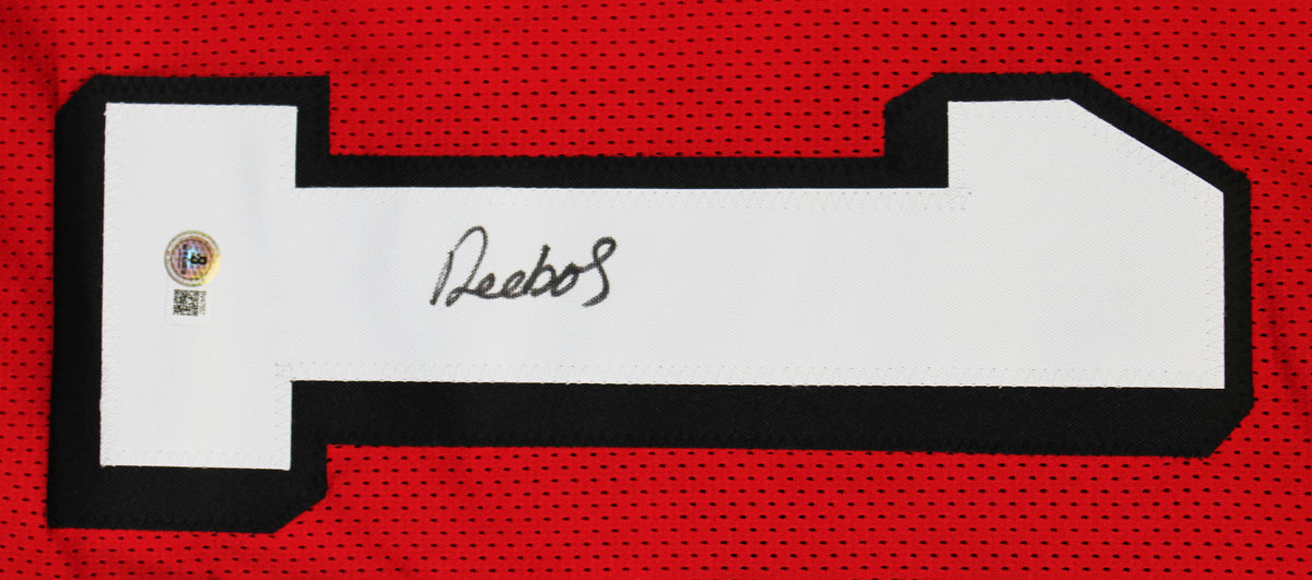 Deebo Samuel Authentic Signed Red Pro Style Jersey W/ Drop Shadow BAS