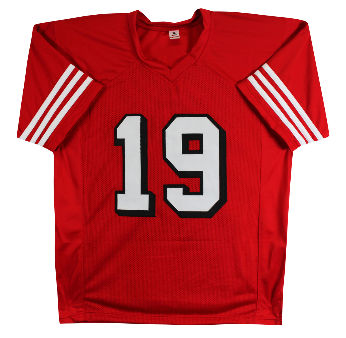 Deebo Samuel Authentic Signed Red Pro Style Jersey W/ Drop Shadow BAS