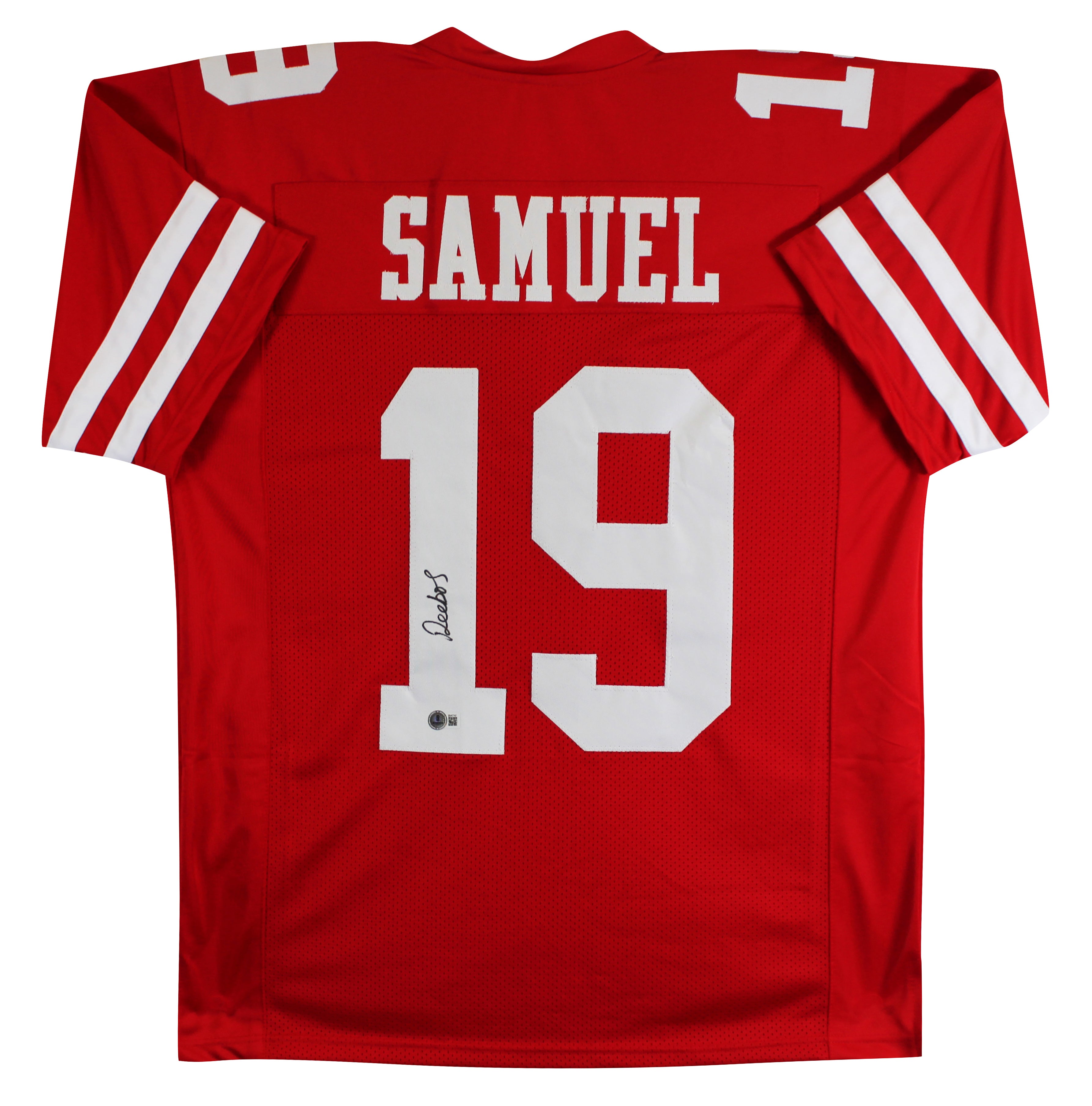Deebo Samuel Authentic Signed Red Pro Style Jersey Autographed BAS