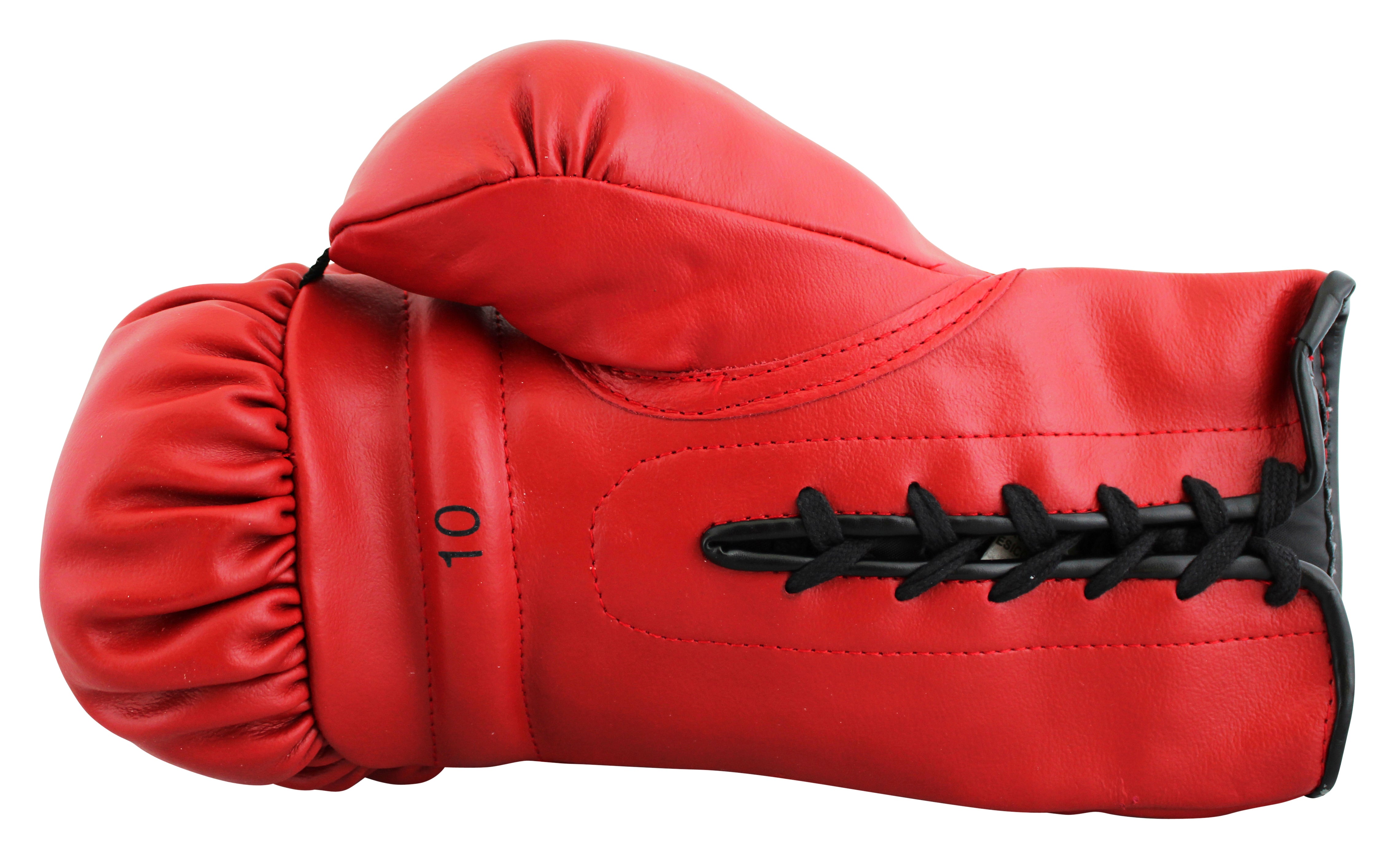 Muhammad Ali Authentic Signed Red Everlast Boxing Glove BAS LOA #AE13530