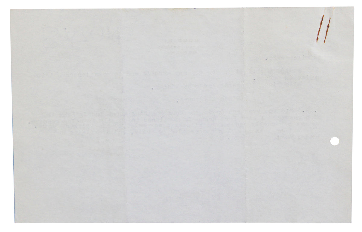 Harry Houdini Signed 5.5x8.25 2 Page Letter Dated July 7, 1926 BAS #AE13542
