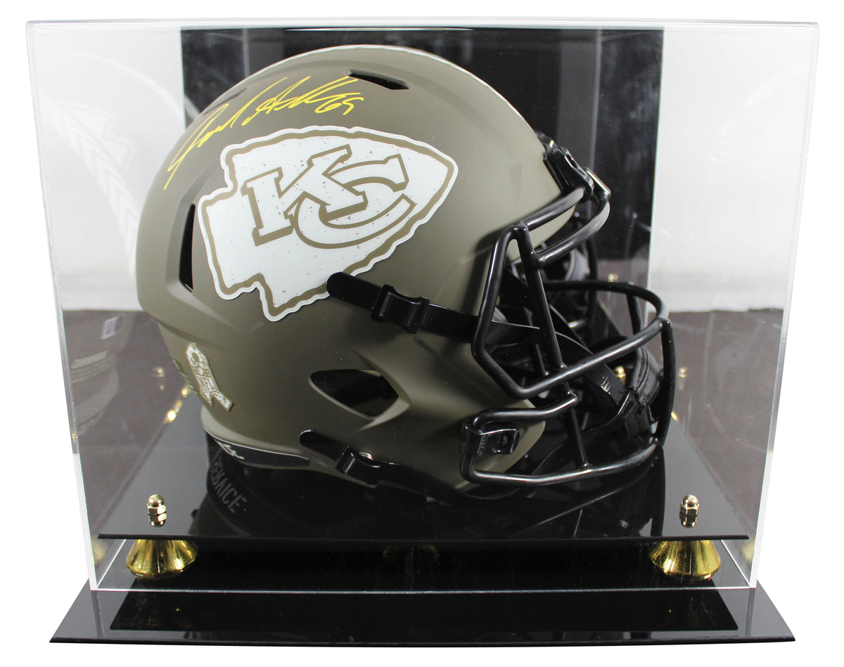 Chiefs Jared Allen Signed Salute To Service F/S Speed Rep Helmet w/ Case BAS Wit