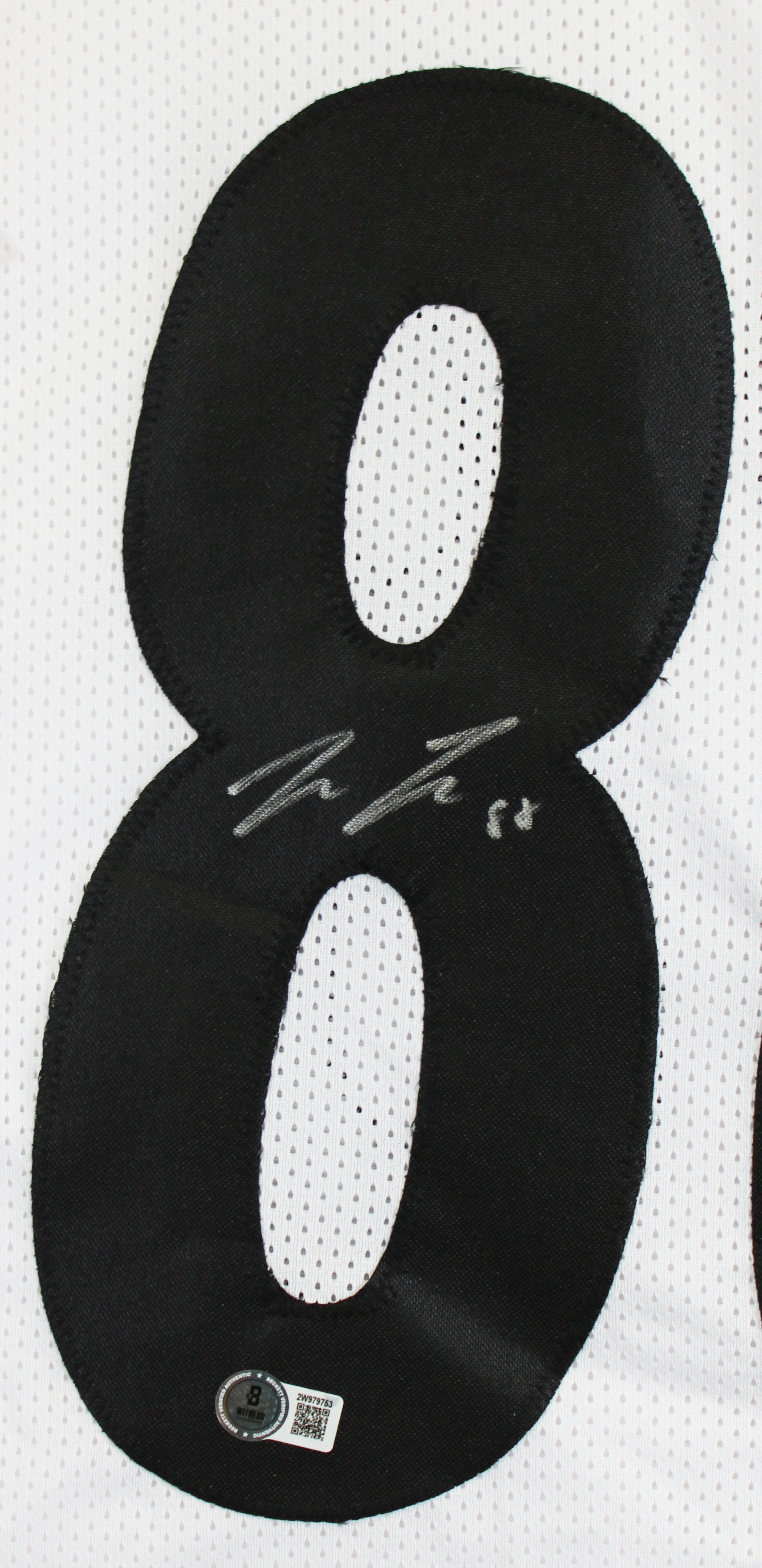 Pat Freiermuth Authentic Signed White Pro Style Framed Jersey BAS Witnessed