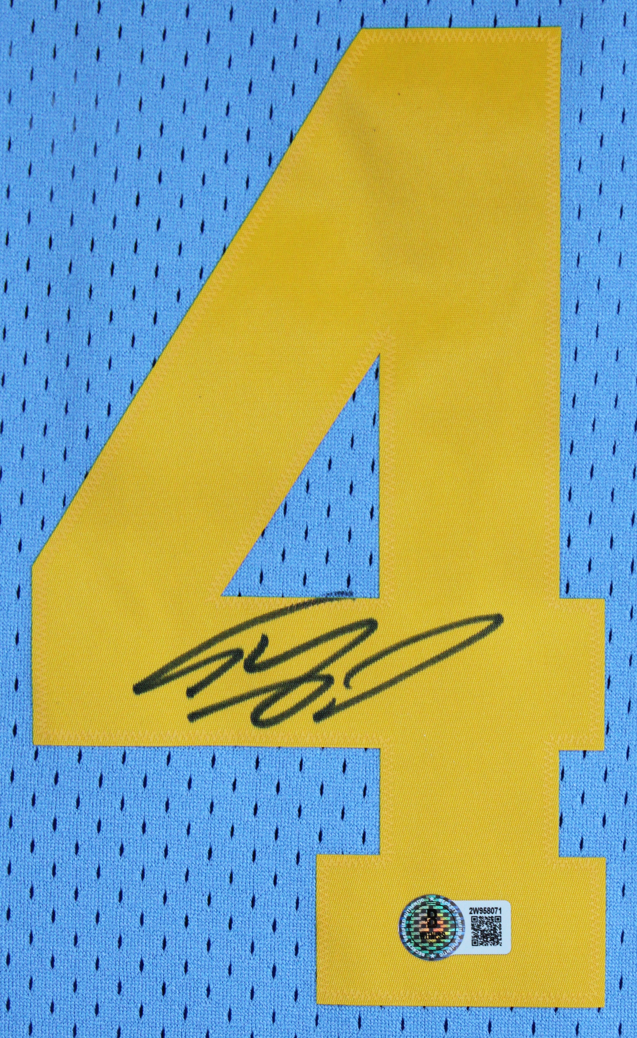 Lakers Shaquille O'Neal Authentic Signed Blue 2001-02 TB M&N HWC Jersey BAS Wit