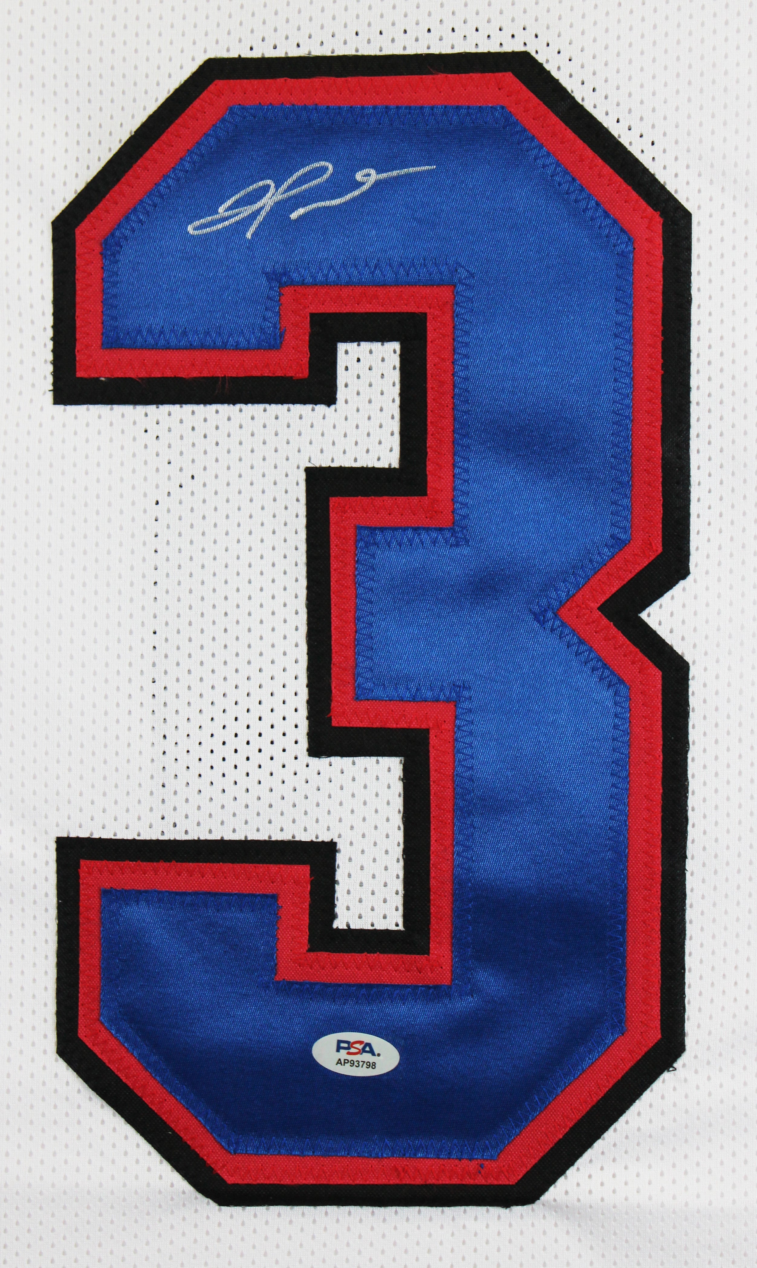 Damar Hamlin Authentic Signed White Pro Style Framed Jersey Autographed PSA/DNA