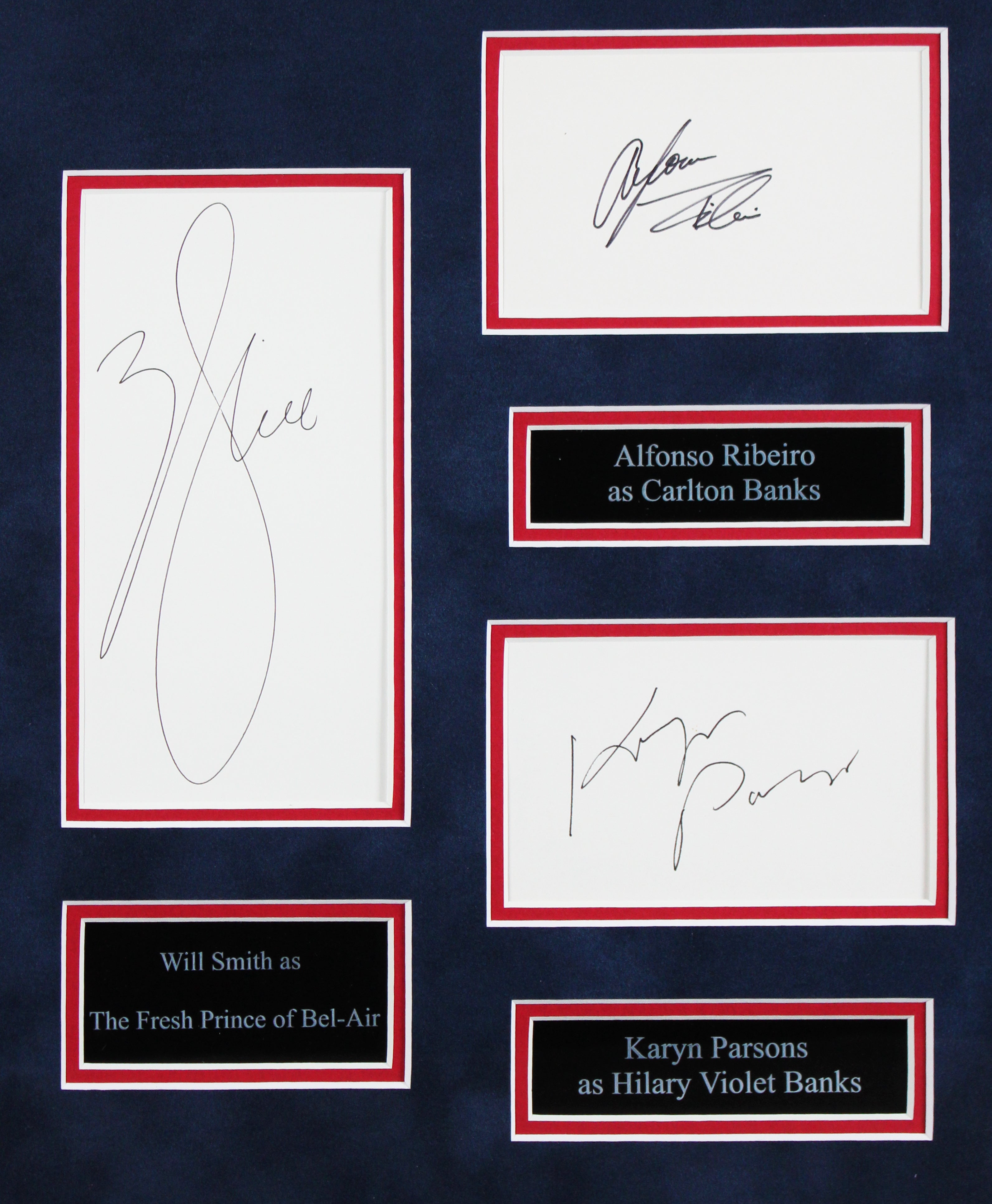 Fresh Prince of Bel-Air (7) Smith, Parsons, Ribeiro +4 Signed Framed Display BAS