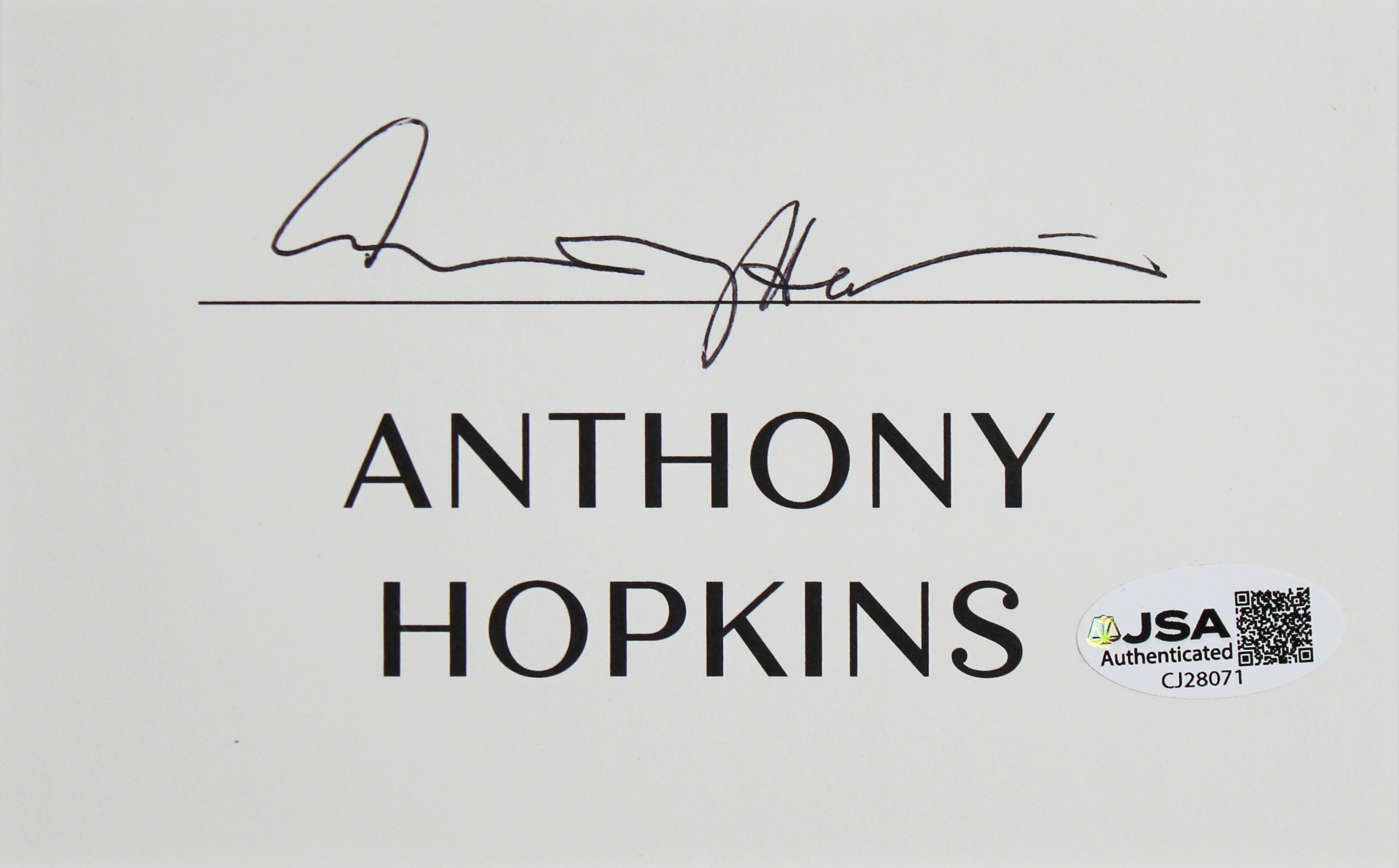 Anthony Hopkins The Silence of the Lambs Signed Framed Display JSA #CJ28071