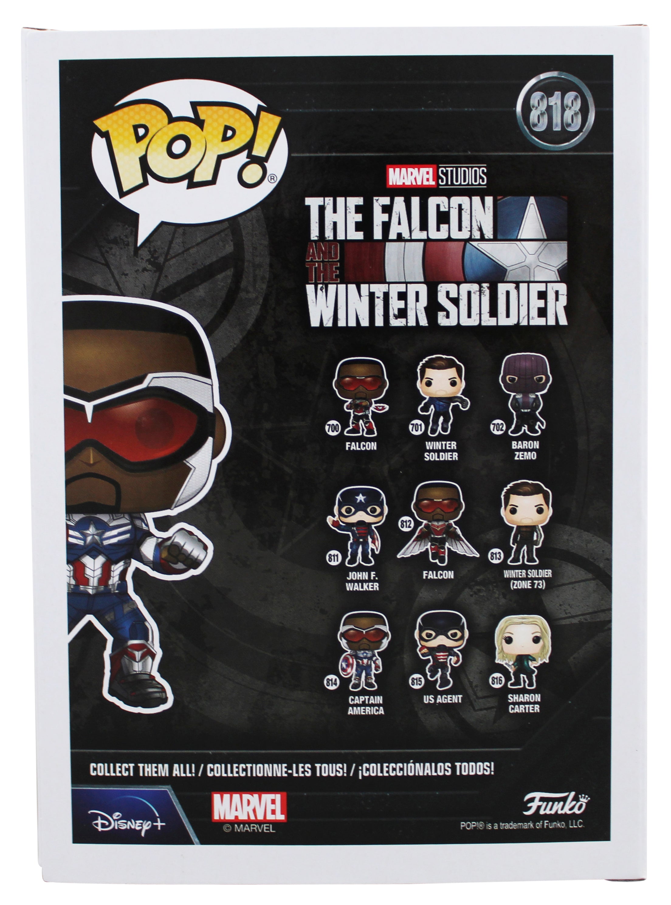 David Goggins Authentic Signed Captain America #818 Funko Pop Vinyl Figure BAS