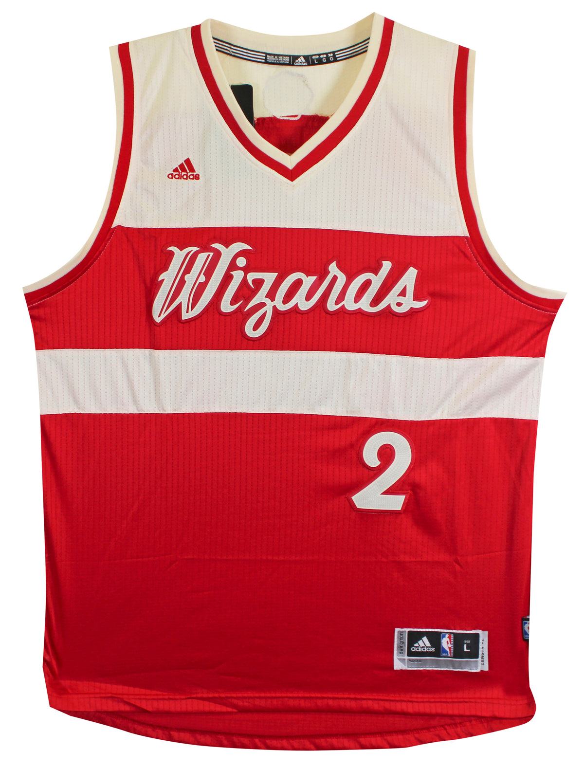 Wizards John Wall Authentic Signed Red Adidas Swingman Jersey BAS #BY031282