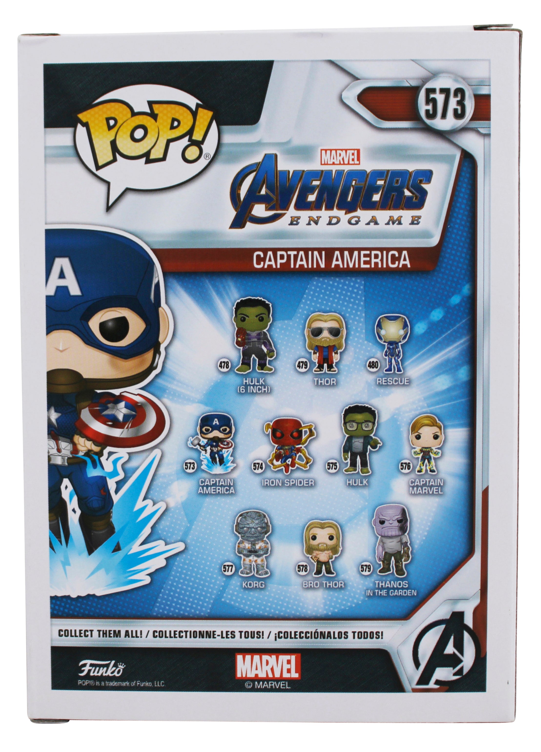 David Goggins Authentic Signed Captain America #573 Funko Pop Vinyl Figure BAS
