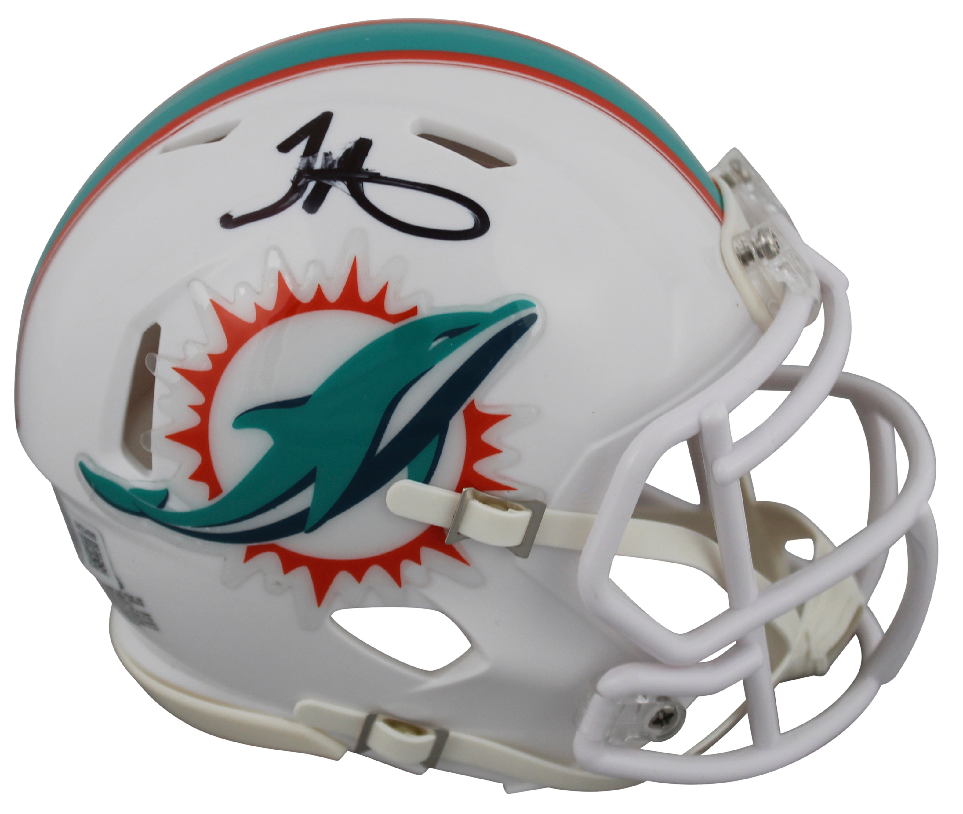 Dolphins Tyreek Hill Authentic Signed Speed Mini Helmet BAS Witnessed #2W234599