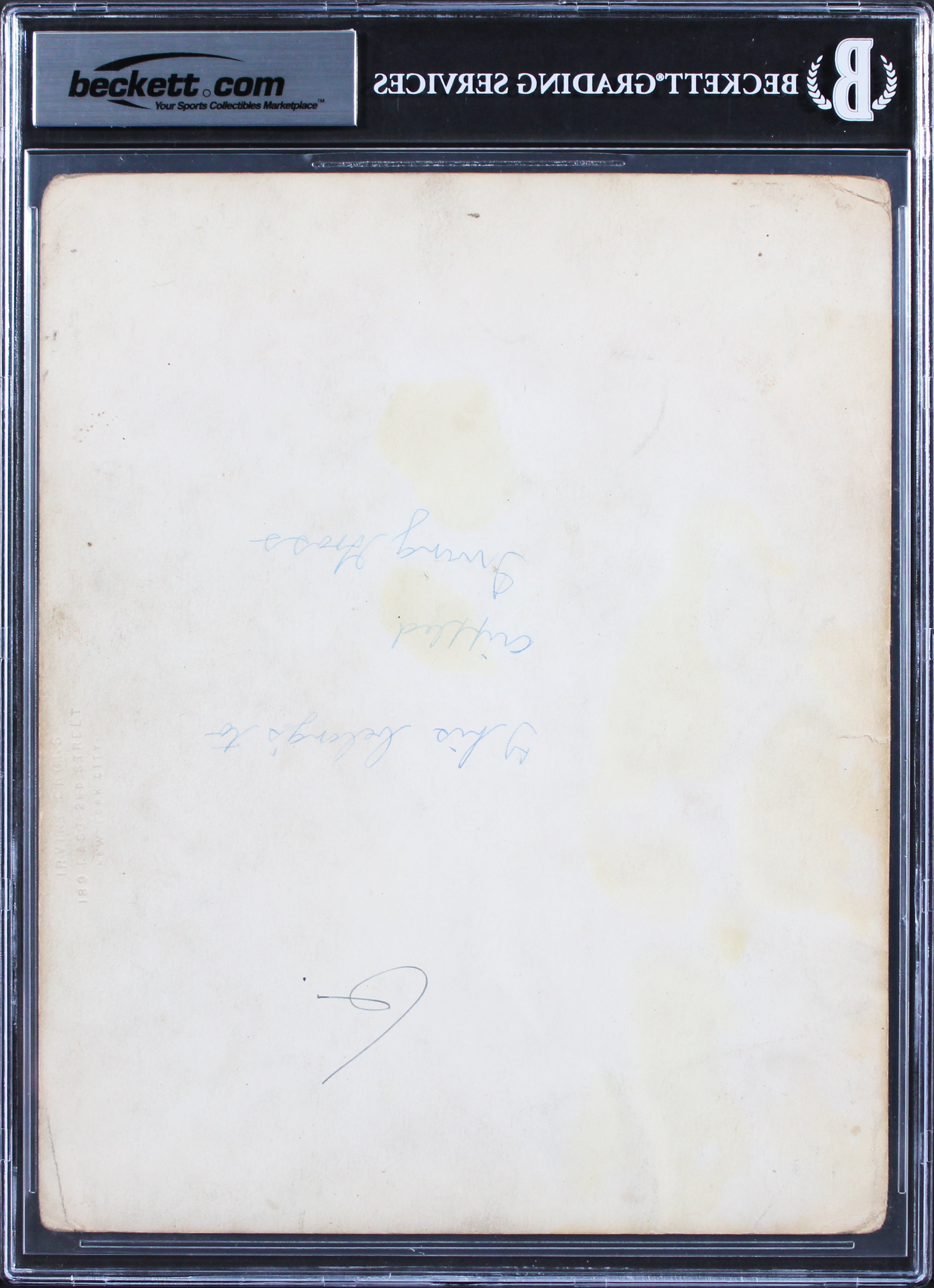 George Gershwin Signed 8x10 Black & White Gelatin Silver Print Photo BAS Slabbed