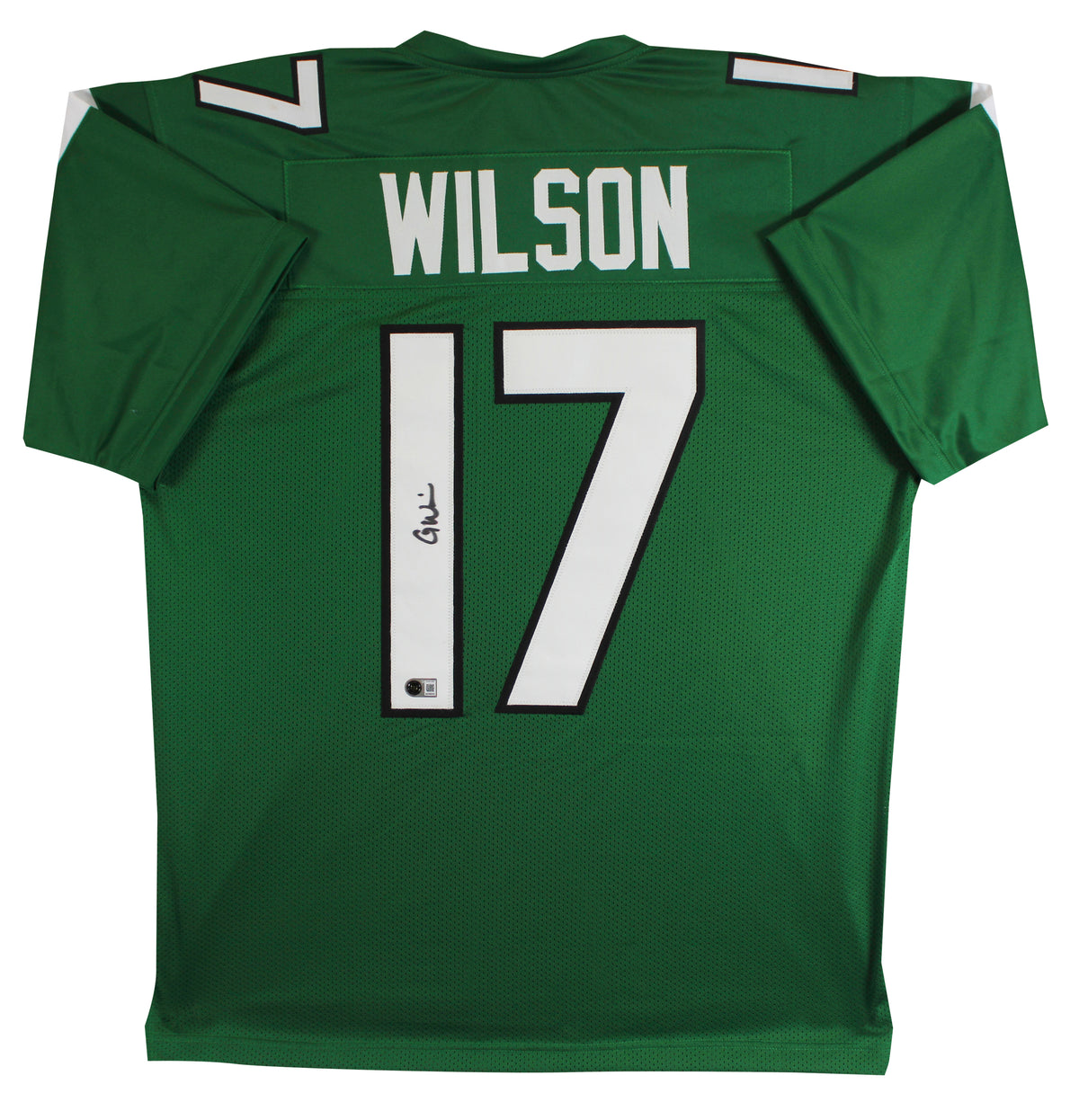 Garrett Wilson Authentic Signed Green Pro Style Jersey Autographed BAS #BY031288