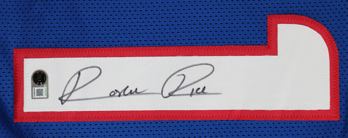 SMU Rashee Rice Authentic Signed Blue Pro Style Jersey Autographed BAS #BY031281