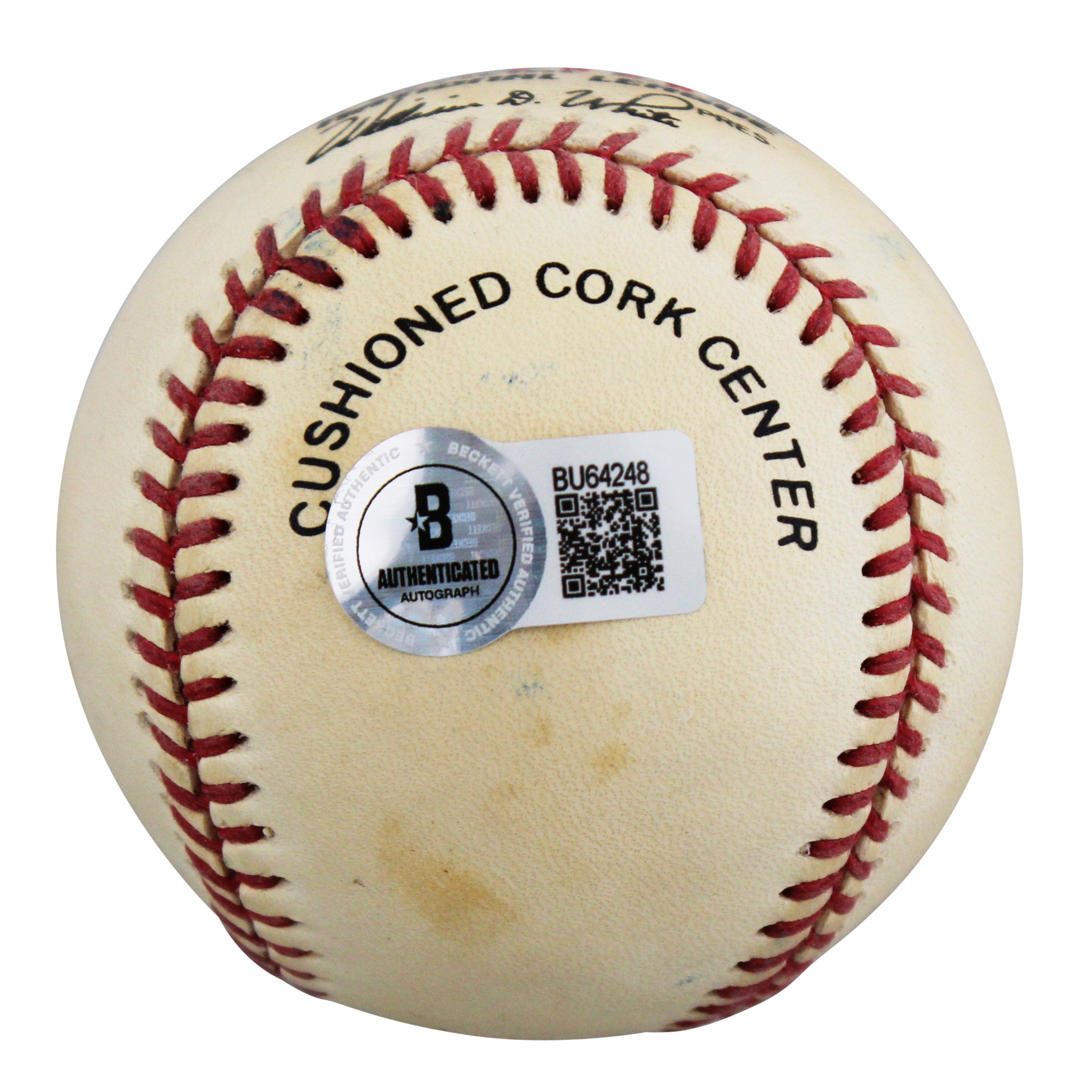 Cubs Mark Grace Authentic Signed William White ONL Baseball BAS #BU64248