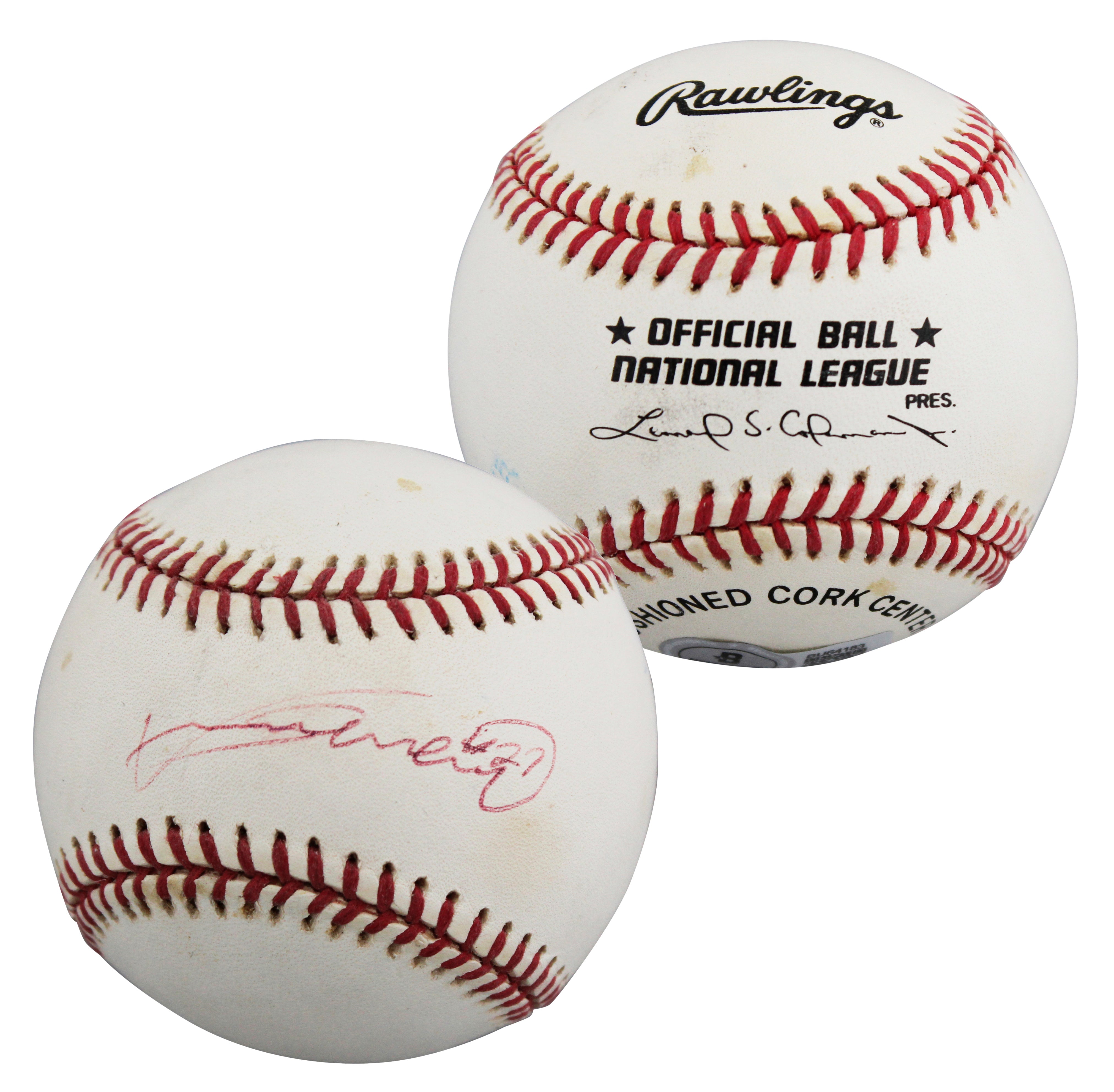 Expos Vladimir Guerrero Authentic Signed Coleman ONL Baseball BAS #BU64183