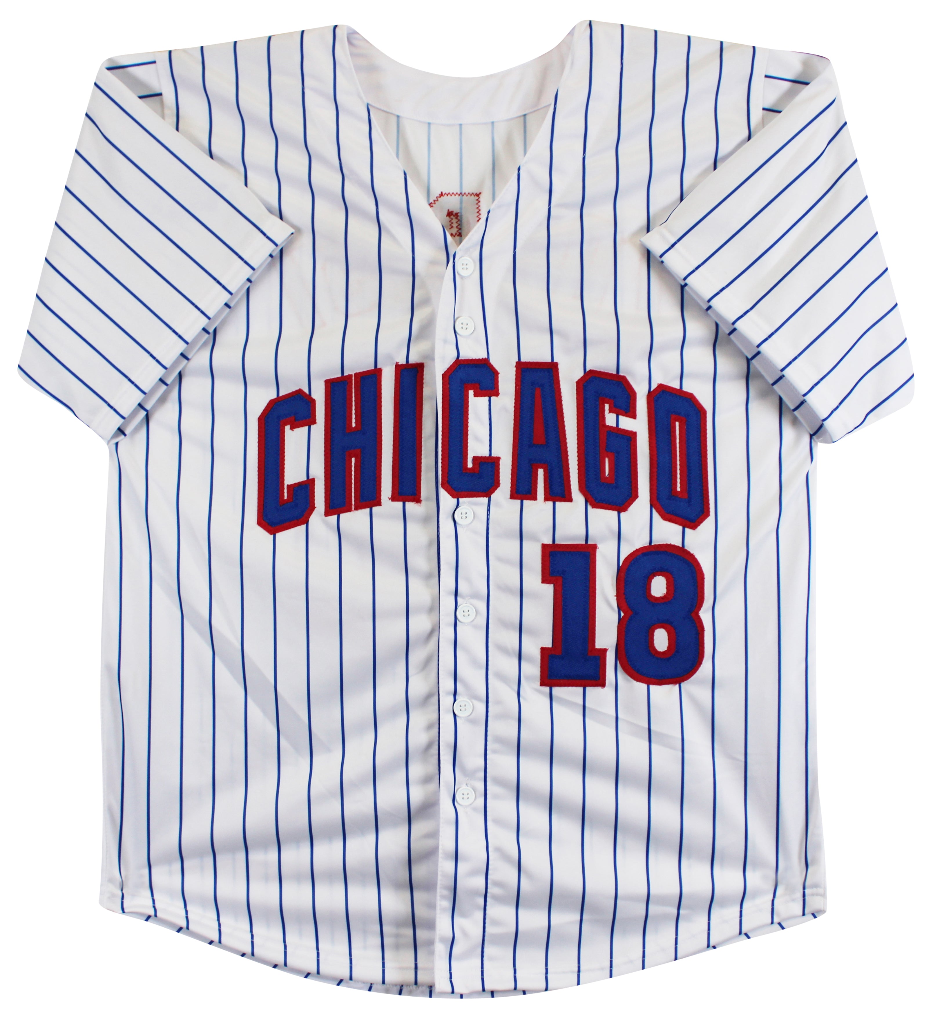 Ben Zobrist "16 WS MVP" Authentic Signed White Pinstripe Pro Style Jersey BAS