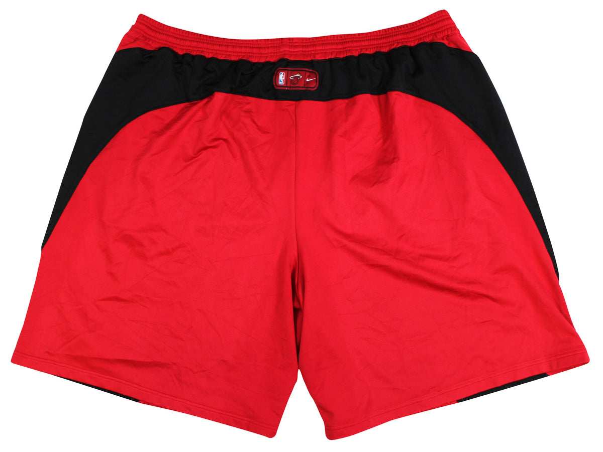 Heat Shaquille O'Neal Signed Red Nike Practice Shorts BAS Witnessed #2W958084