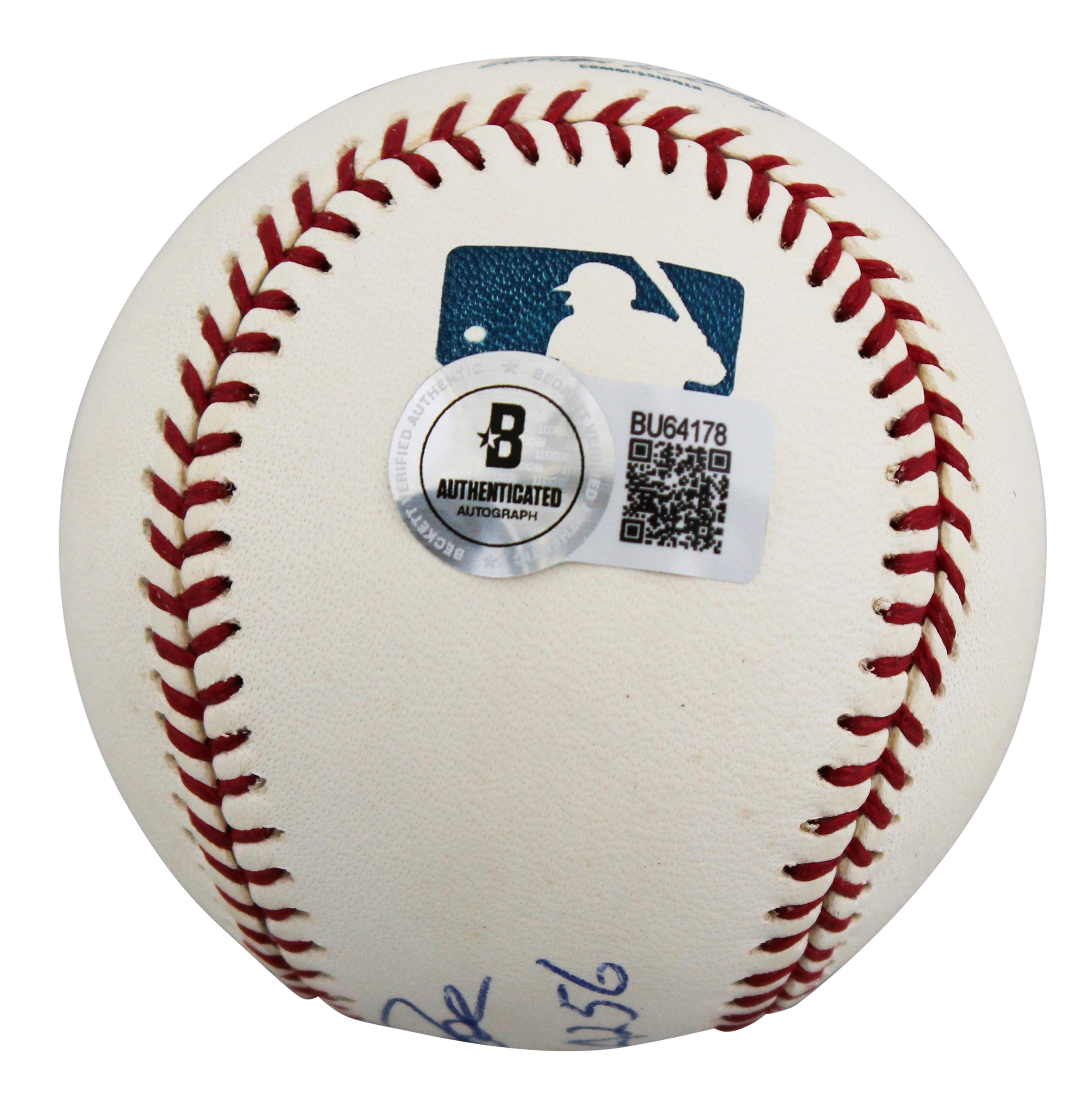 Reds Pete Rose "Hit King 4256" Authentic Signed Selig OML Baseball BAS #BU64178