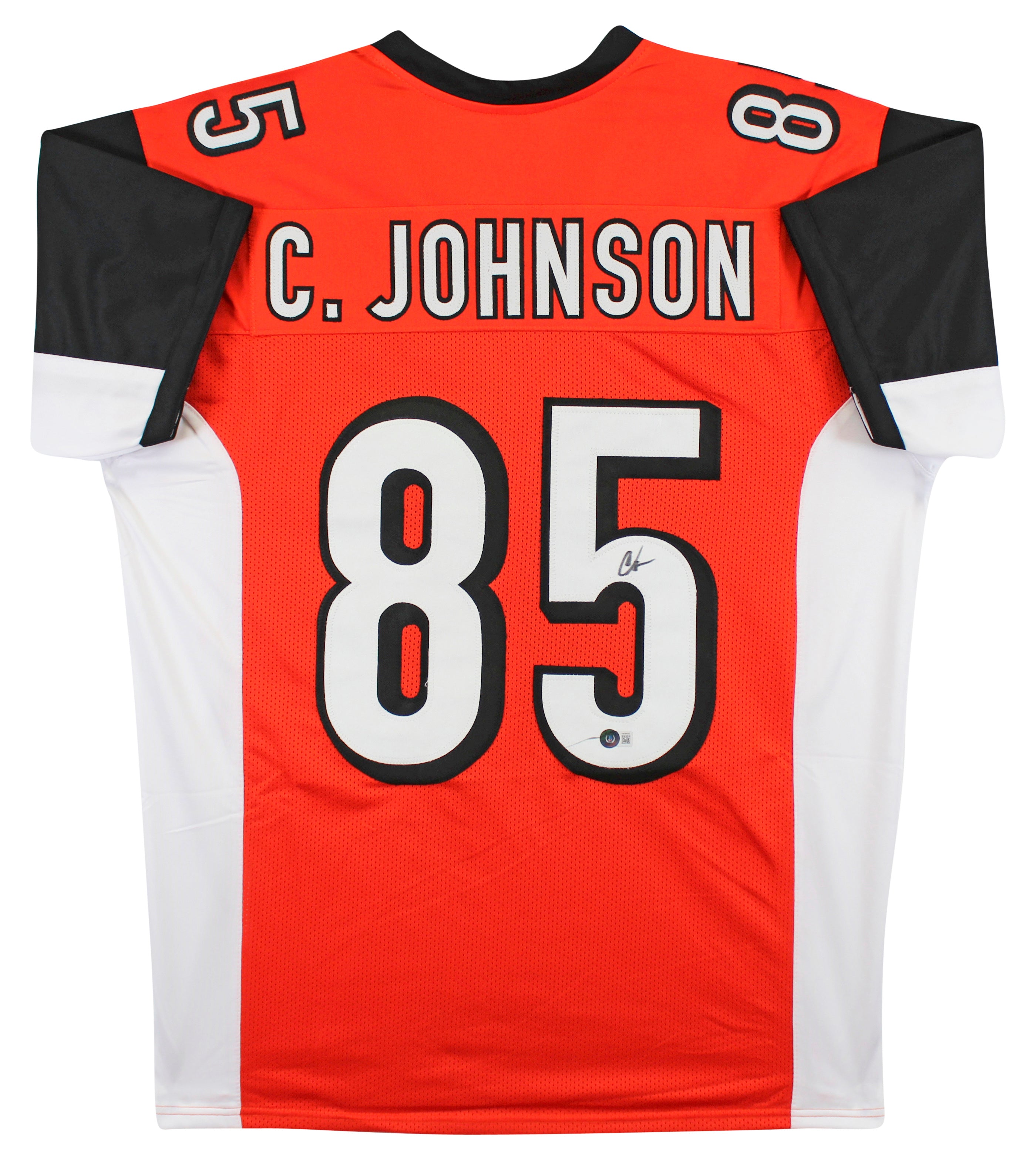 Chad Johnson Authentic Signed Orange Pro Style Jersey BAS Witnessed 2