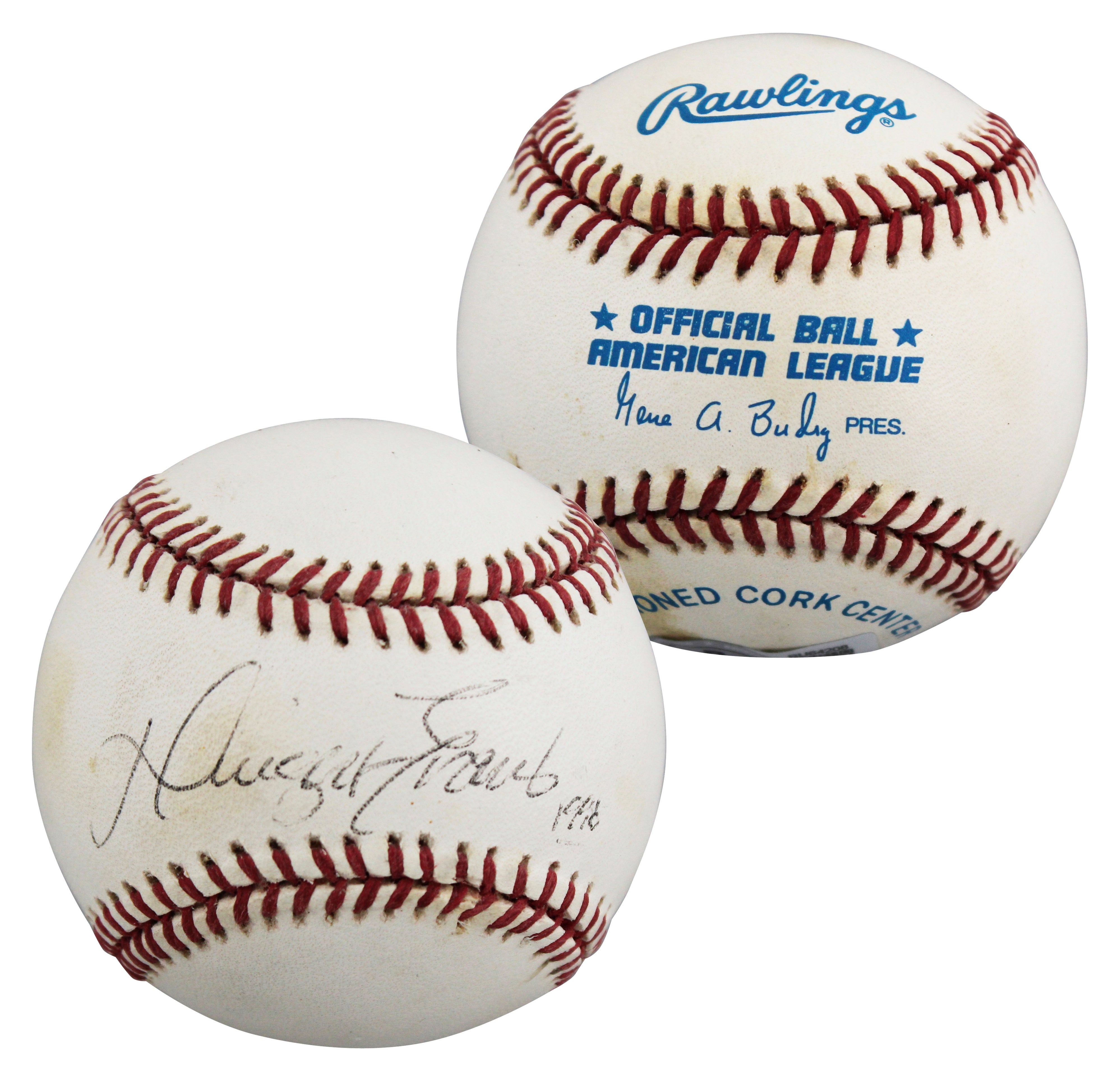 Red Sox Dwight Evans Authentic Signed Gene Budig OAL Baseball BAS #BU64208