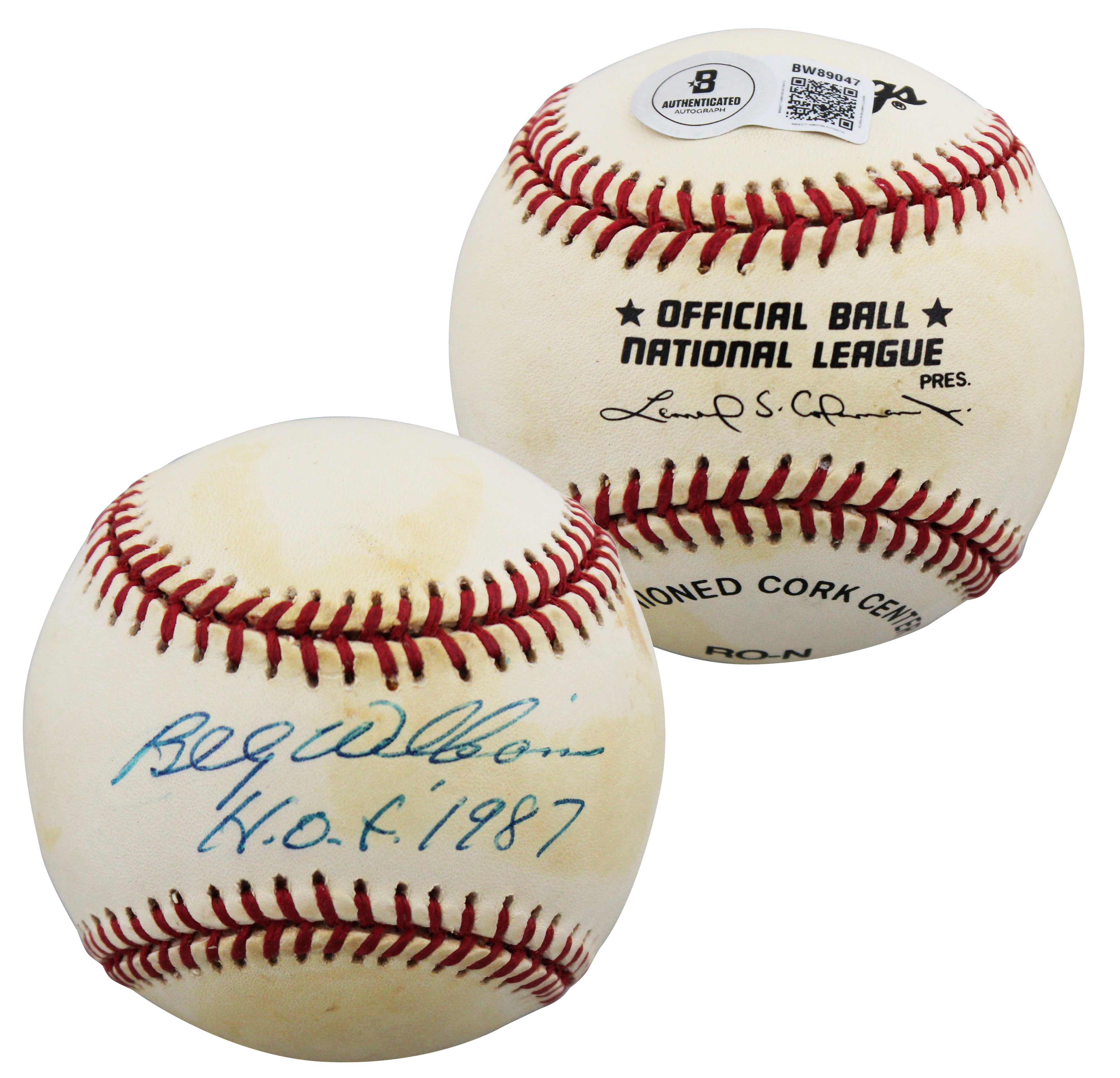 Cubs Billy Williams "HOF 87" Authentic Signed Coleman ONL Baseball BAS #BW89047