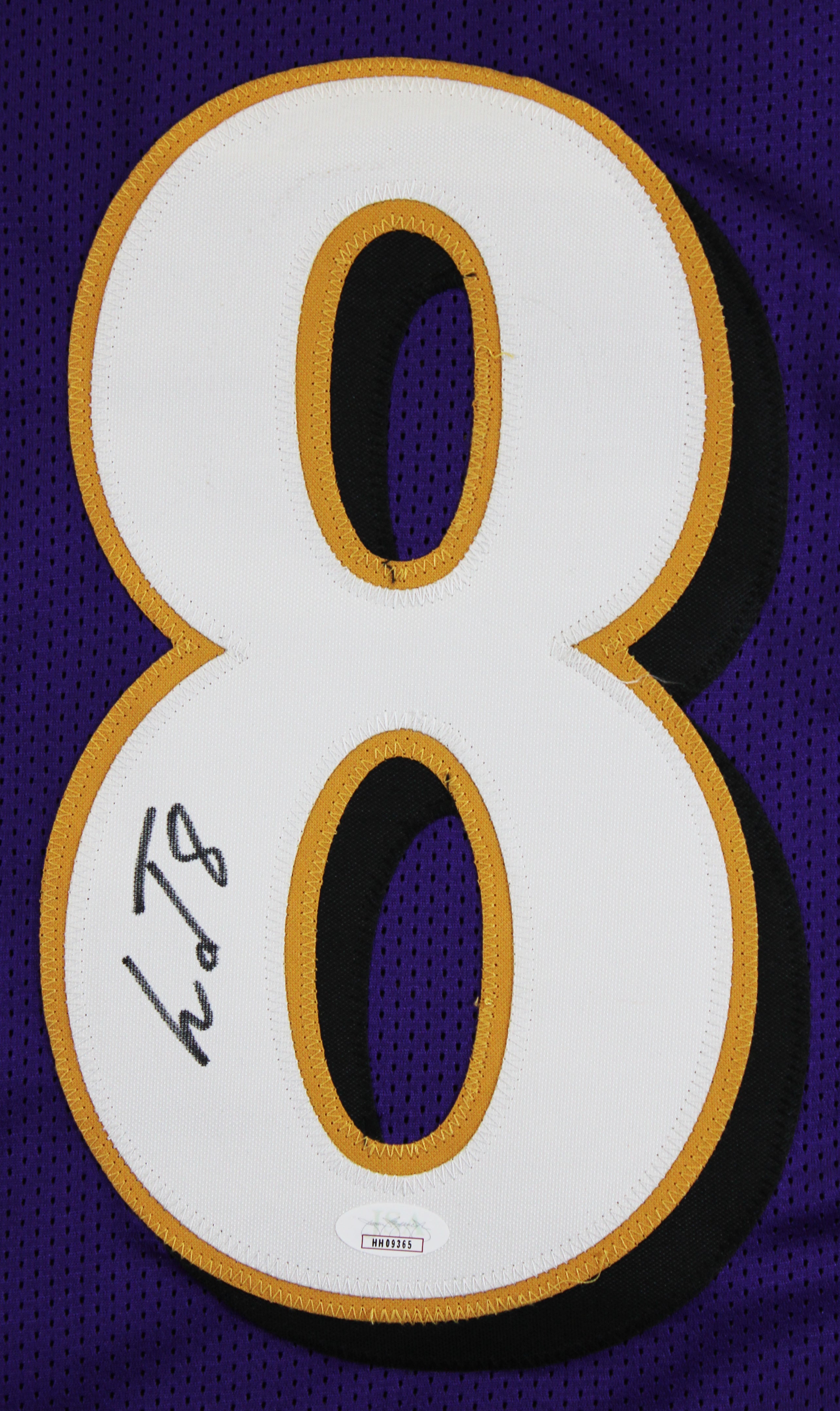 Lamar Jackson Authentic Signed Purple Pro Style Jersey Autographed JSA