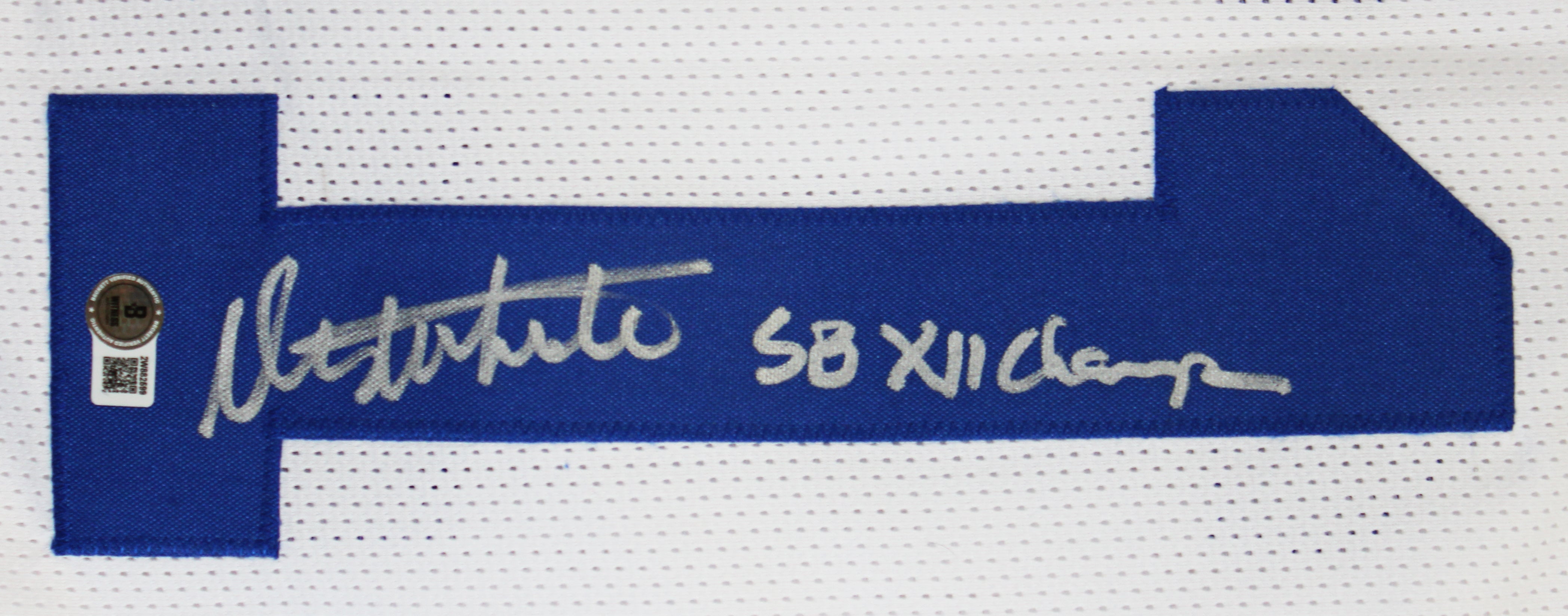 Danny White "SB XII Champs" Signed White Pro Style Jersey BAS Witnessed 2