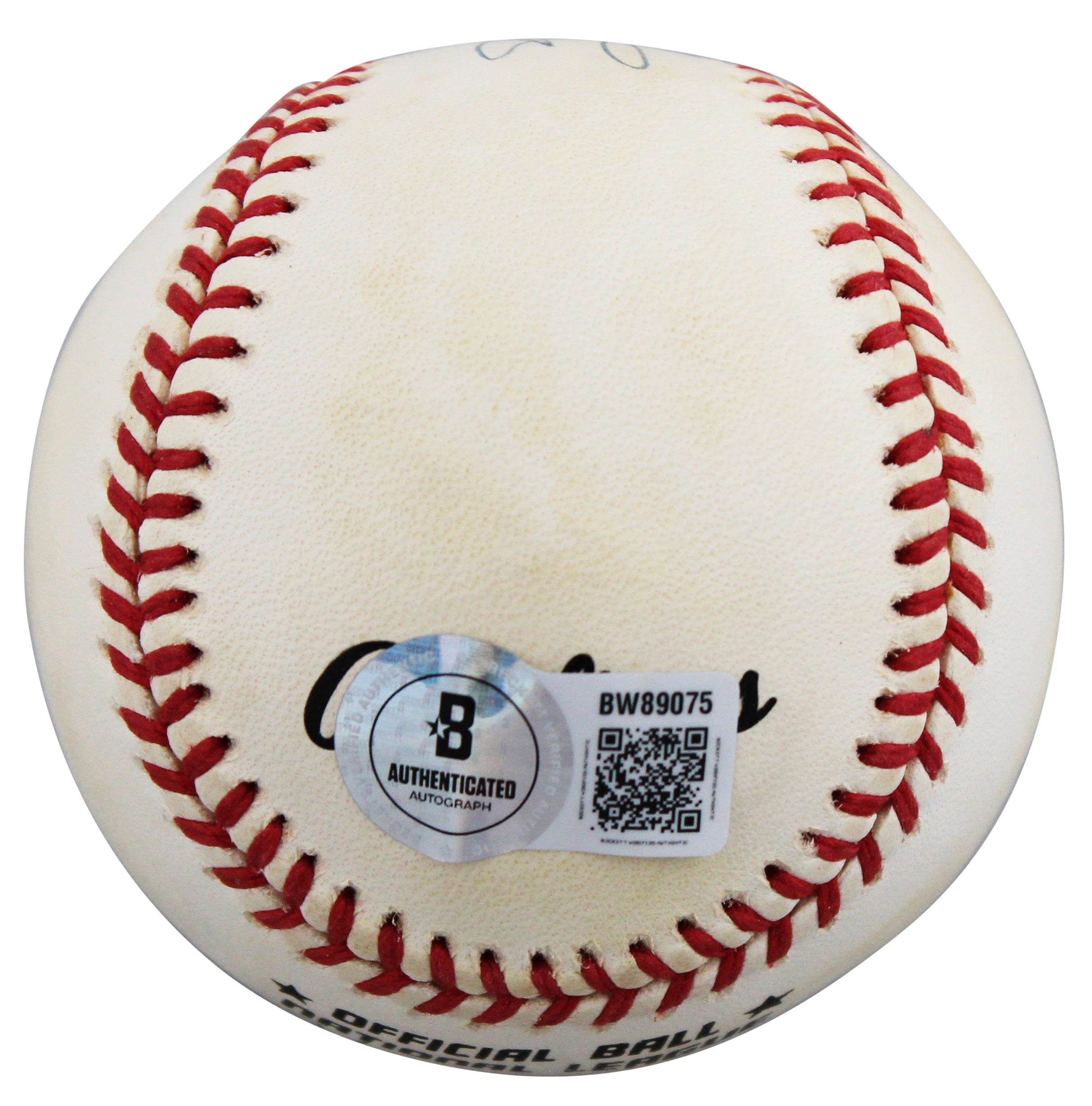 Cardinals Stan Musial Authentic Signed William White ONL Baseball BAS #BW89075