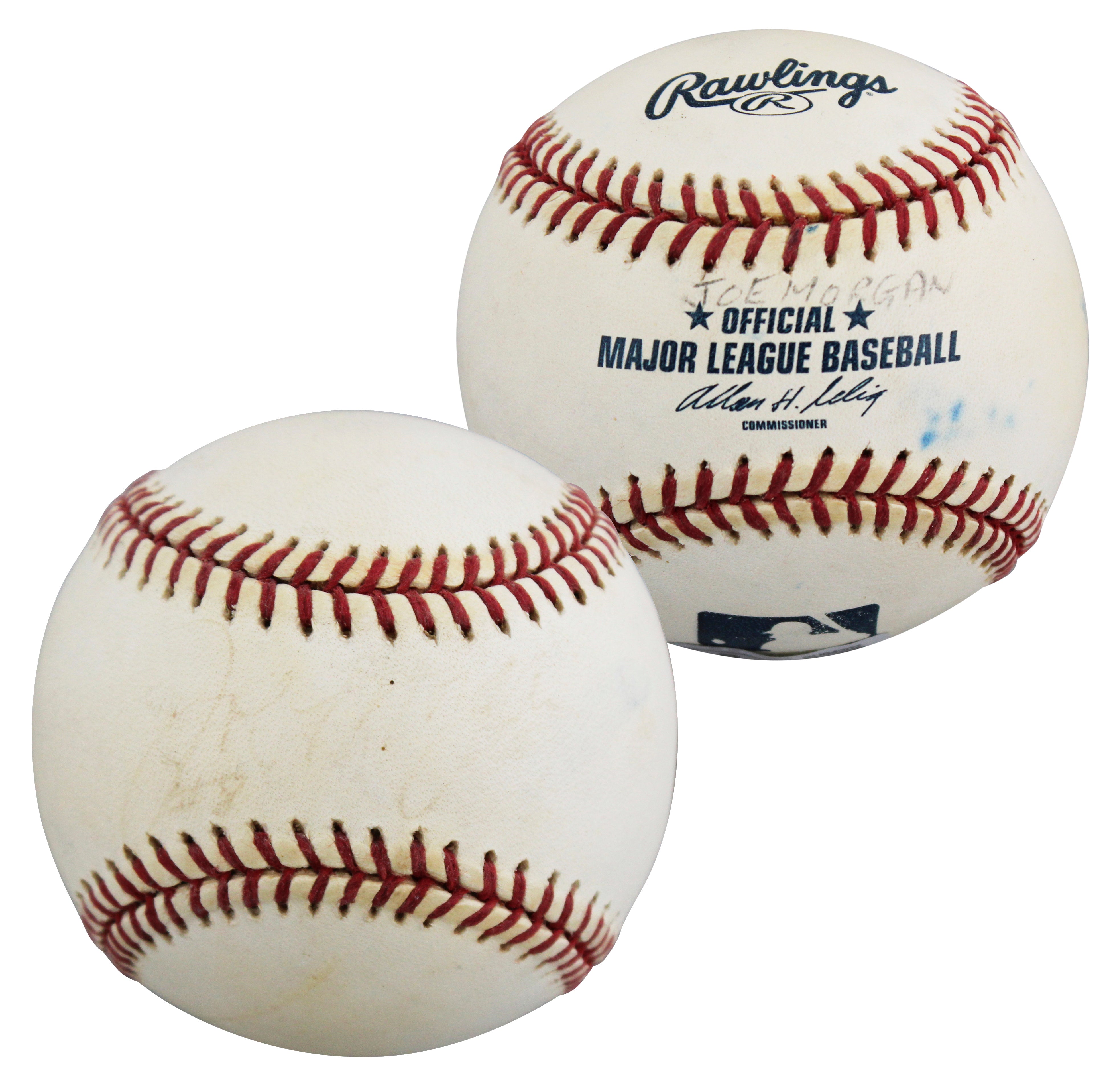 Reds Joe Morgan Authentic Signed Allen Selig OML Baseball BAS #BU64202