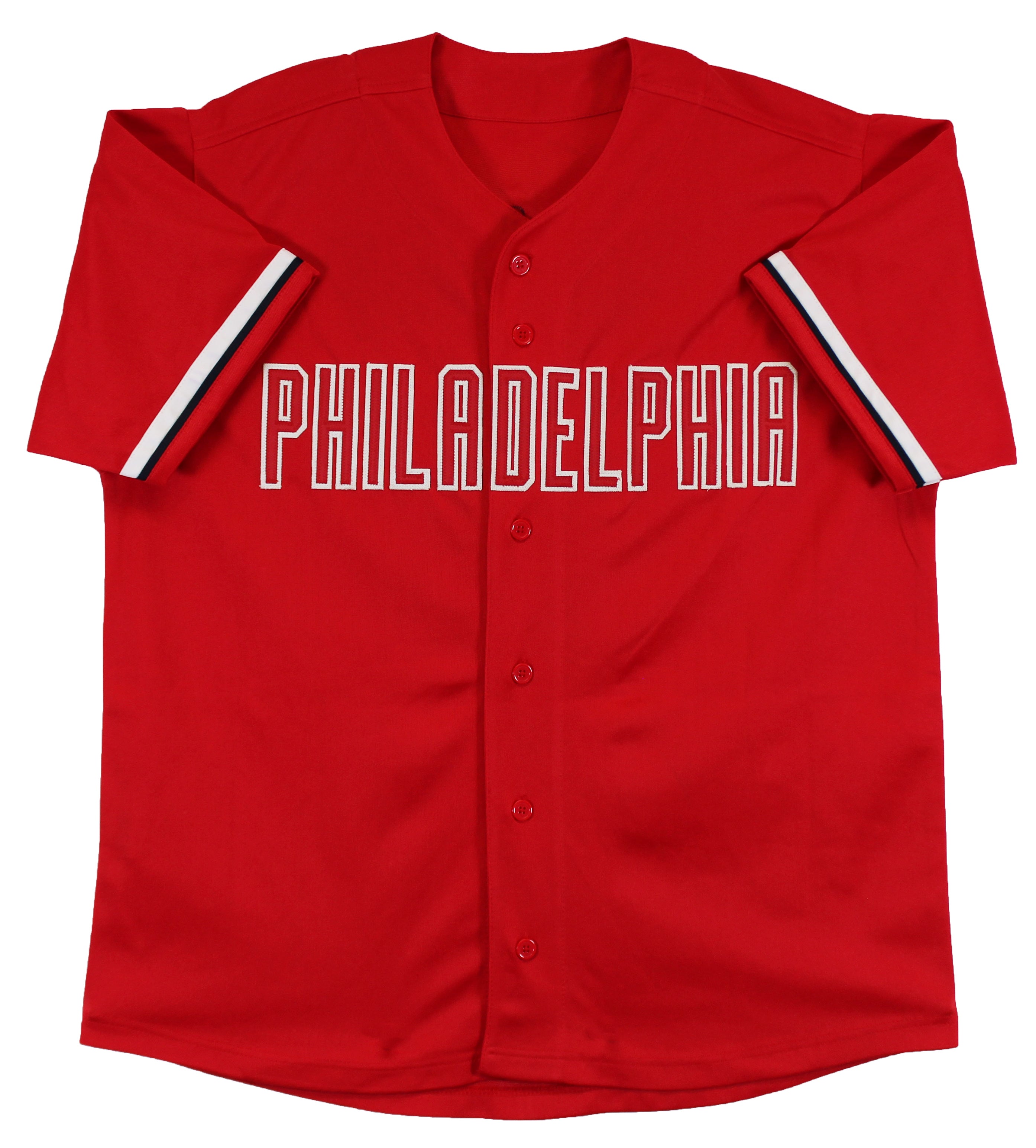 Trea Turner Authentic Signed Red Pro Style Jersey Autographed BAS Witnessed