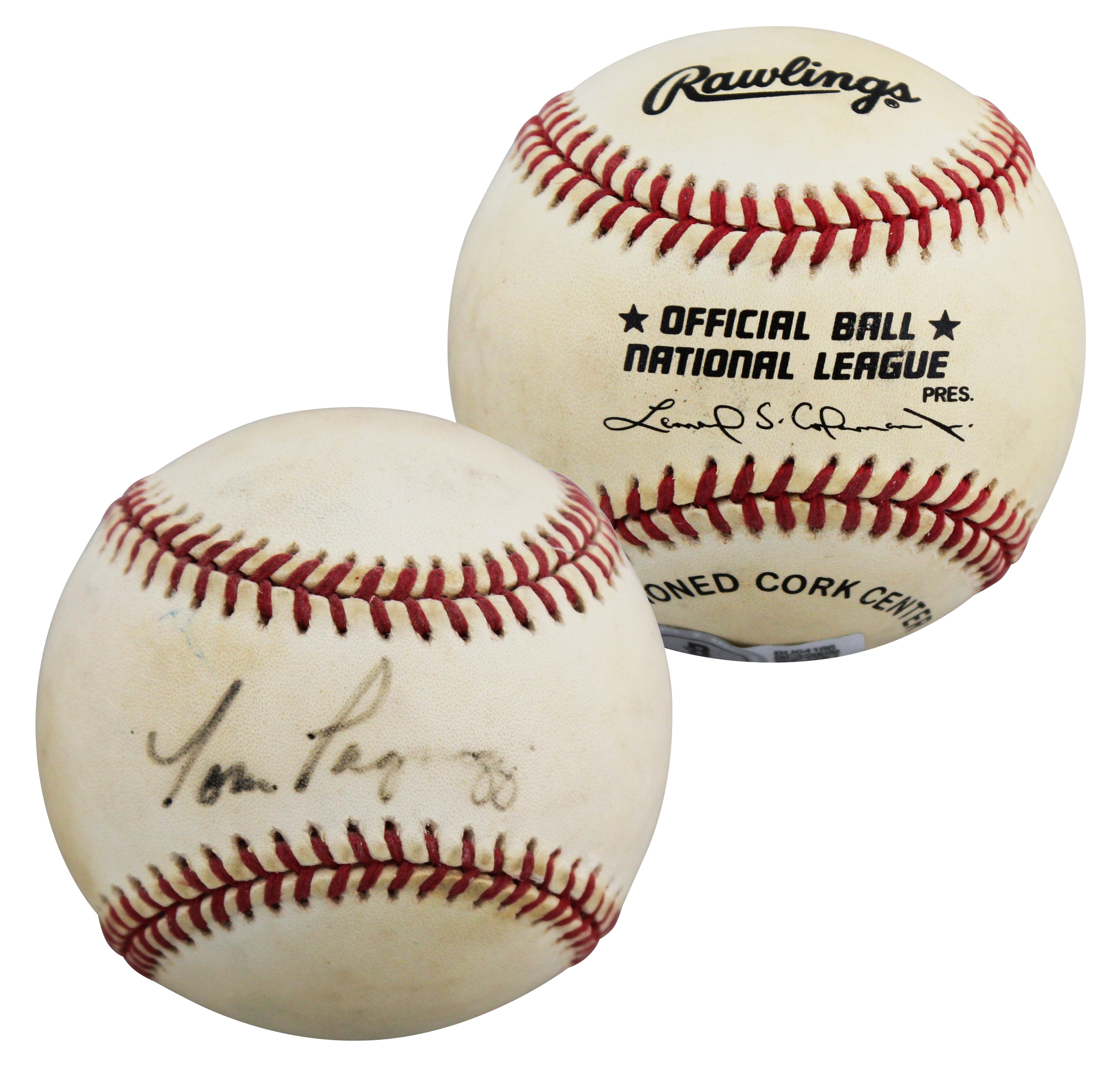 Cardinals Tom Pagnozzi Authentic Signed Coleman ONL Baseball BAS #BU64186