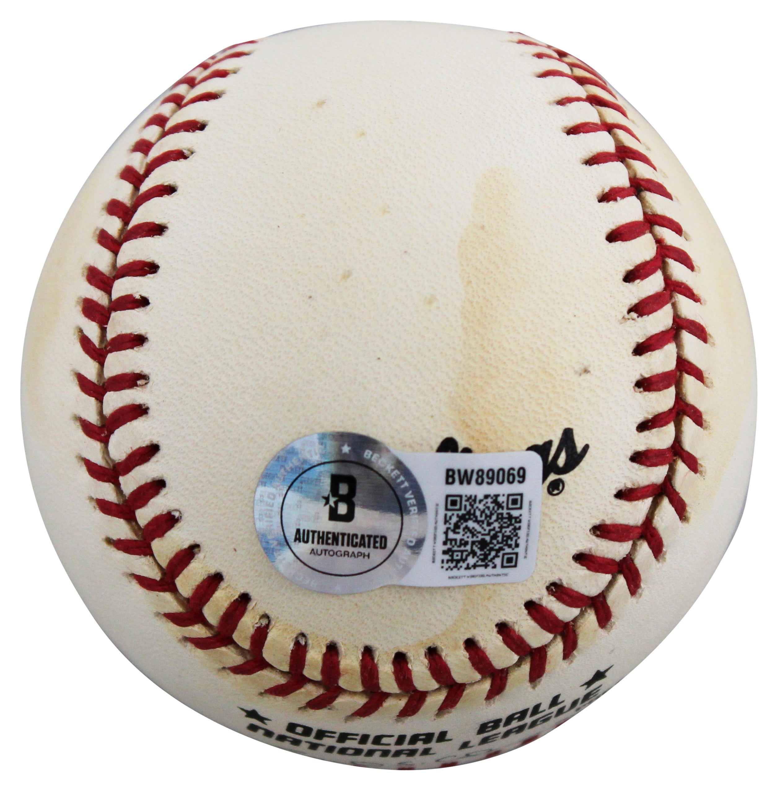 Pirates Ralph Kiner Authentic Signed Leonard Coleman ONL Baseball BAS #BW89069