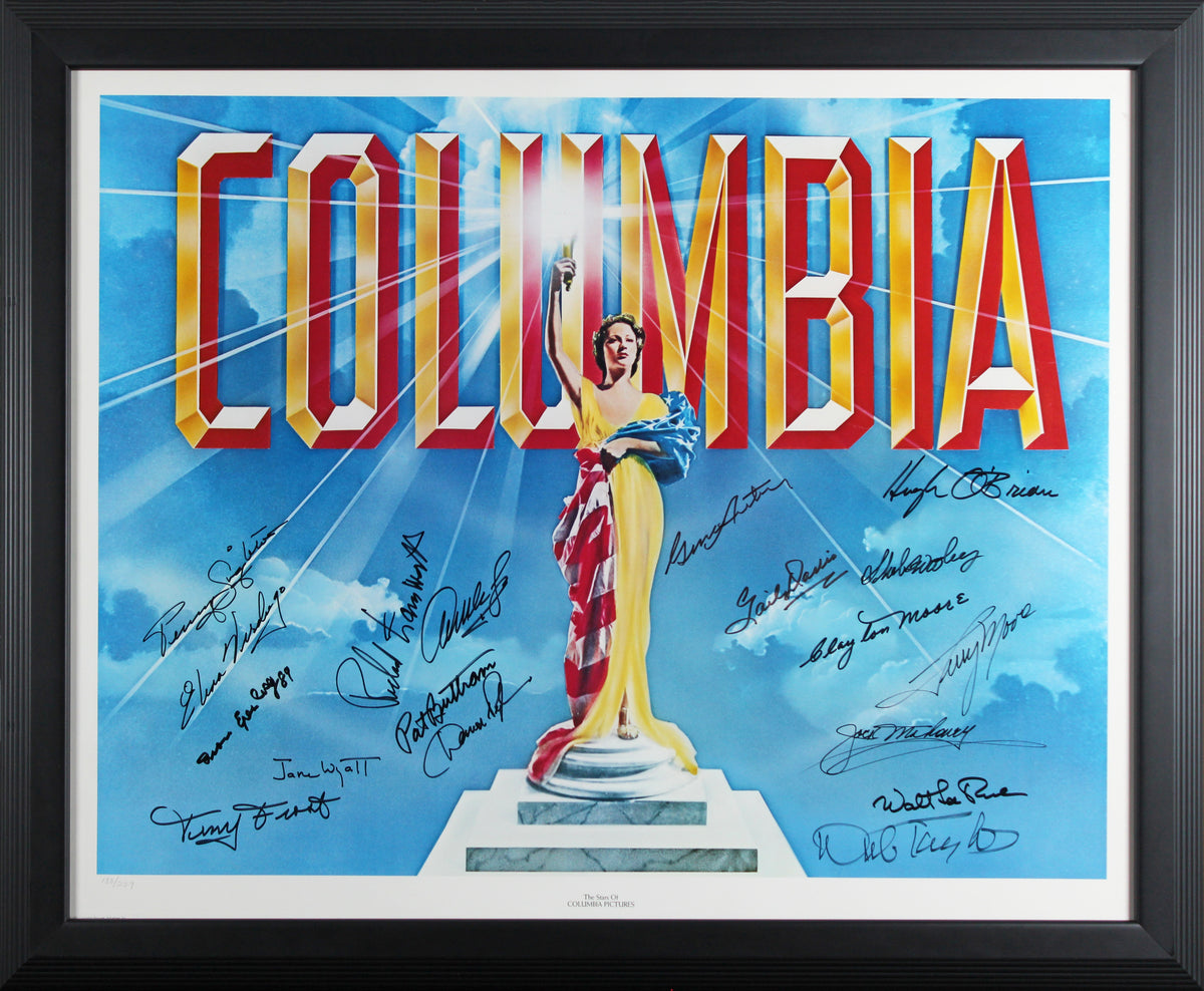 Columbia Pictures (10) Wyatt, Moore, Singleton Signed Framed 24x30 Litho LE BAS